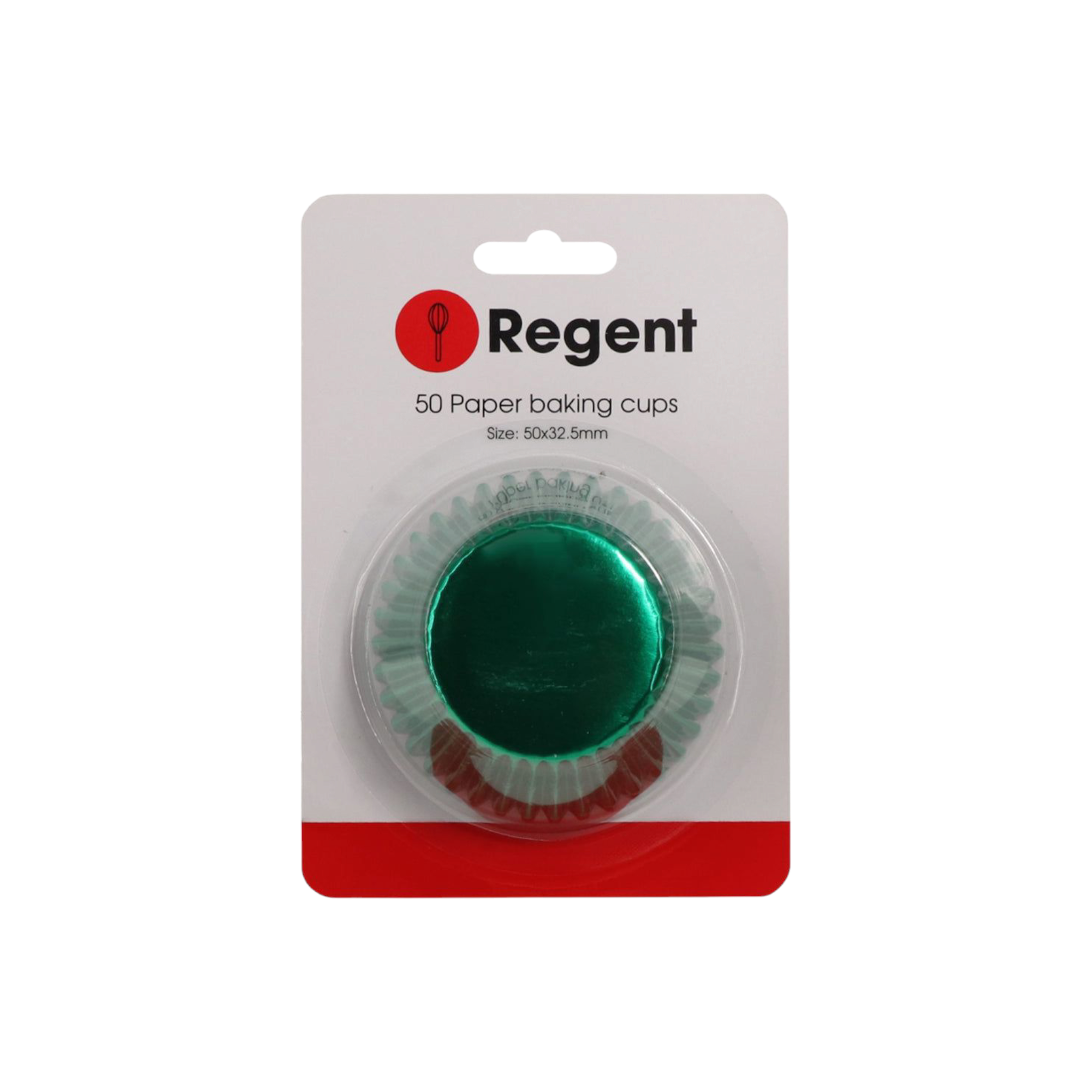 Regent Cake Cups Green Foil 50Pcs 71522