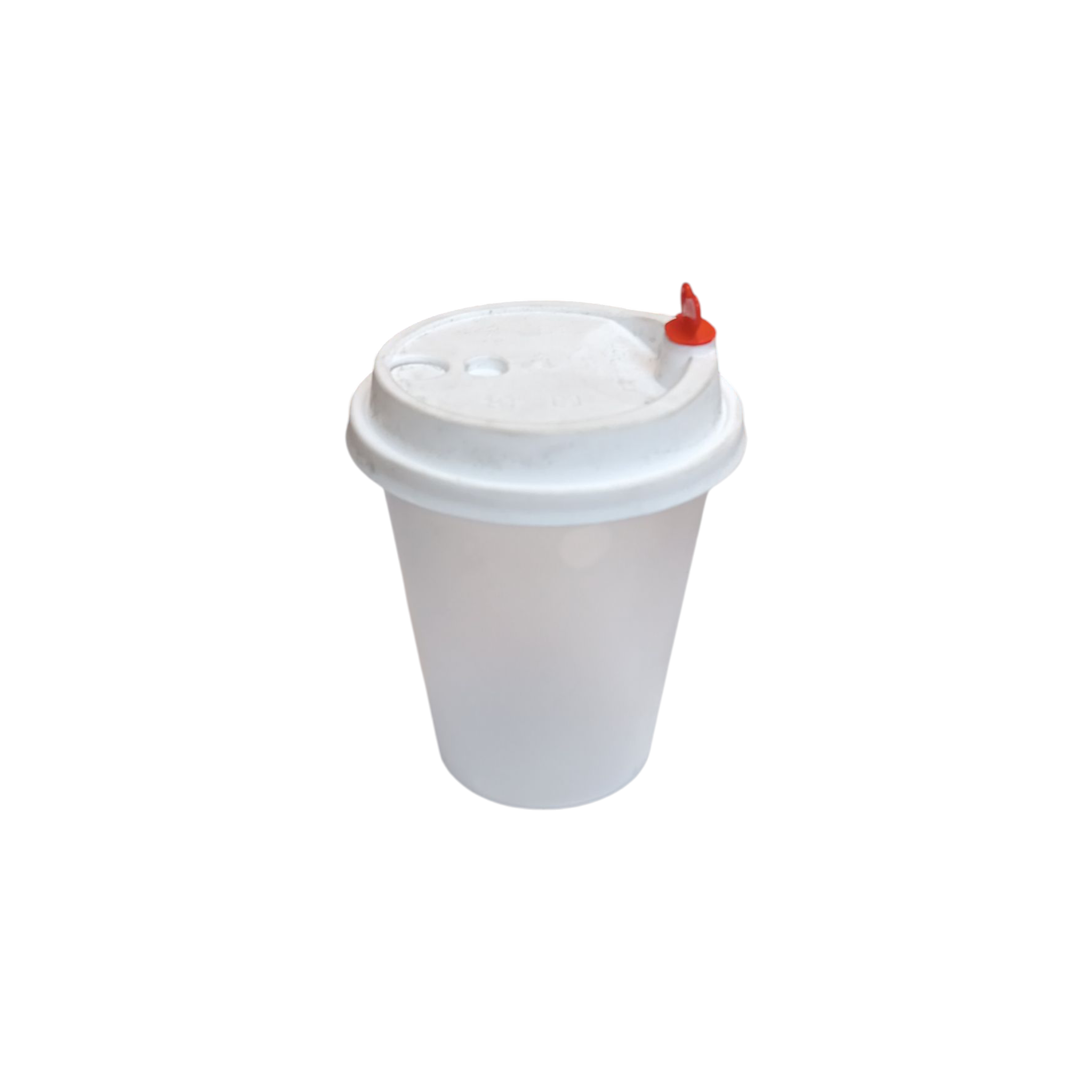 350ml Frosted Smoothie Cup Plastic with Lid & Red Heart Sip Plug 10pack