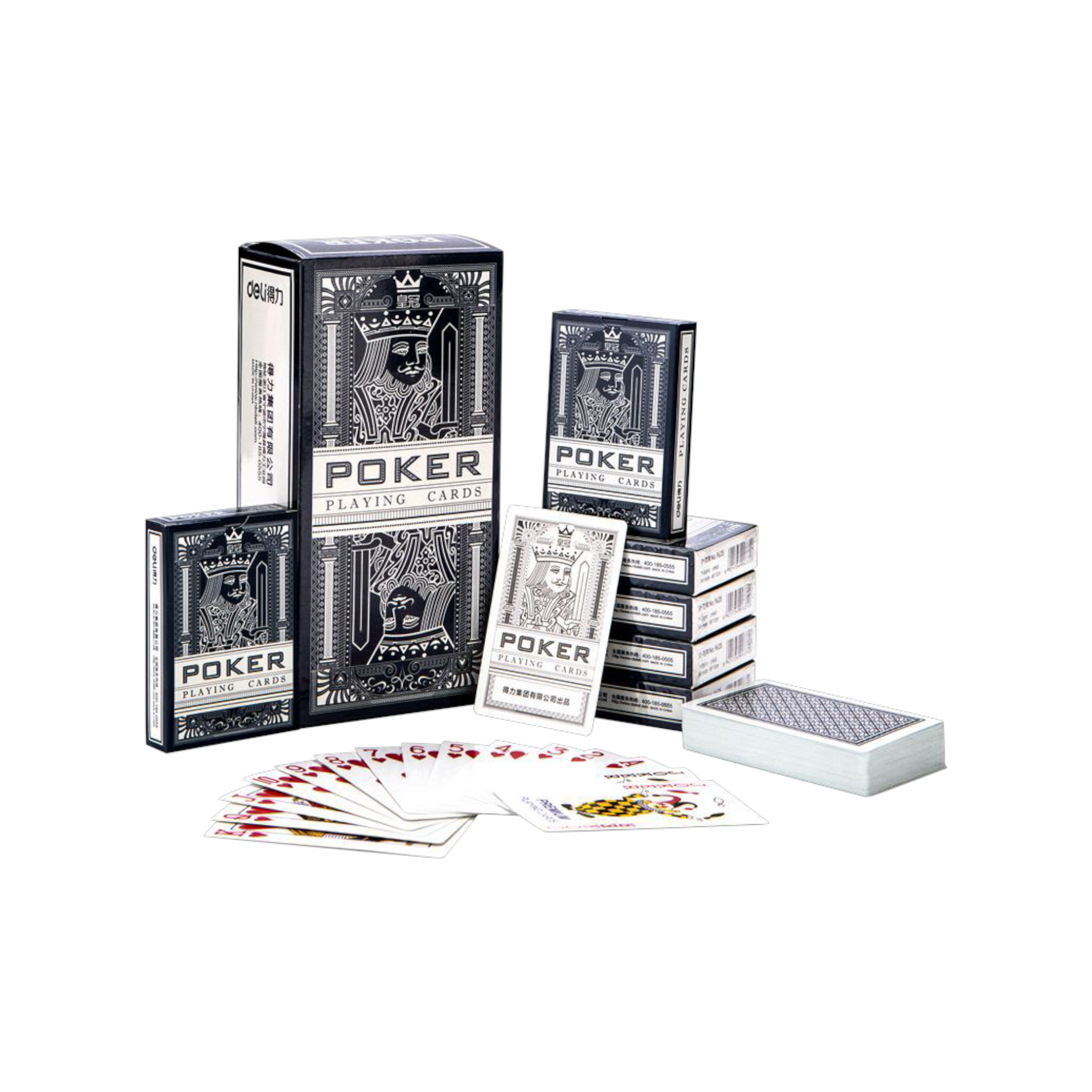 Deli Traditional Poker Game Blue 87x57mm