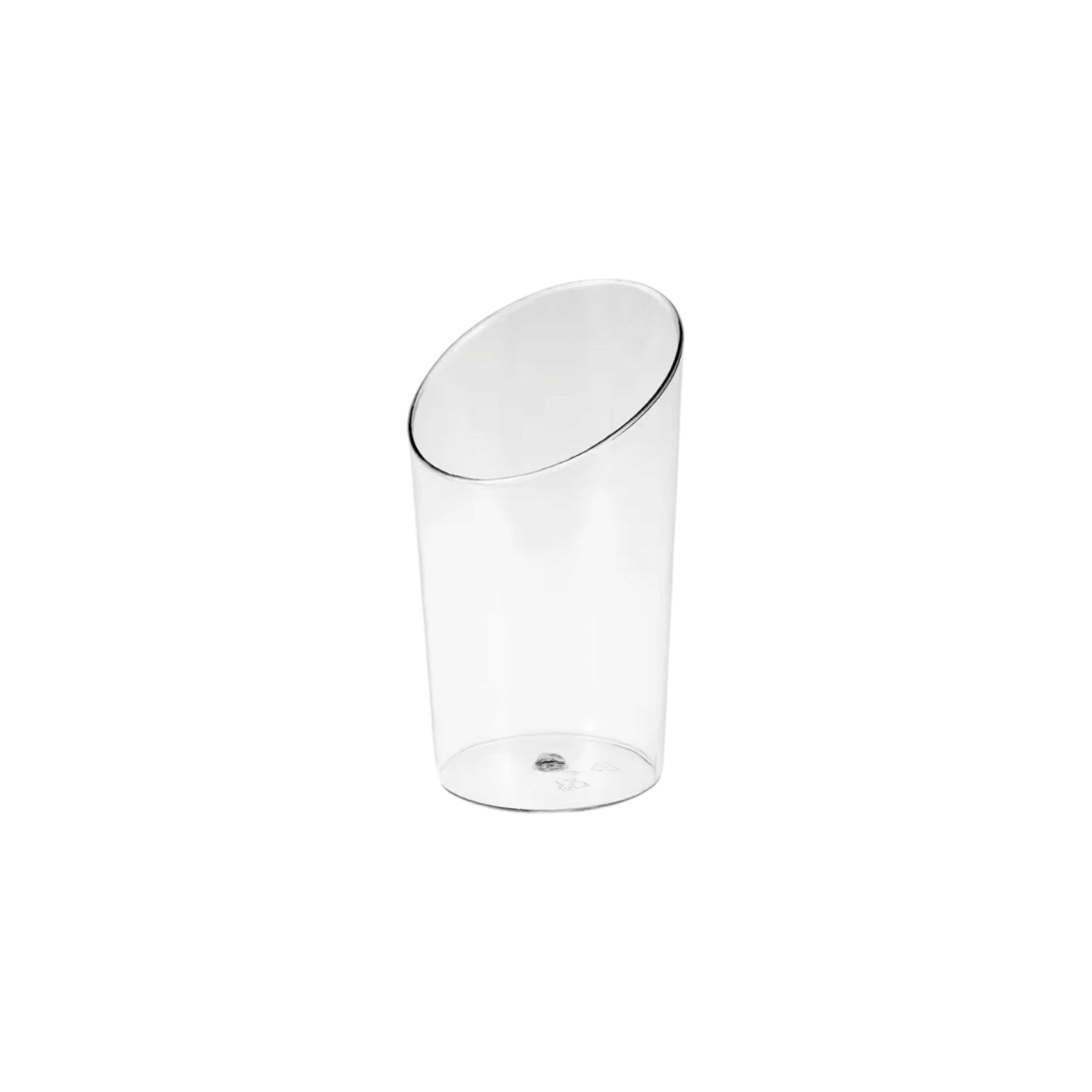 Acrylic Plastic Cylindrical Round Parfait Reusable Dessert Cup 70ml 10Pcs 4x8.4cm