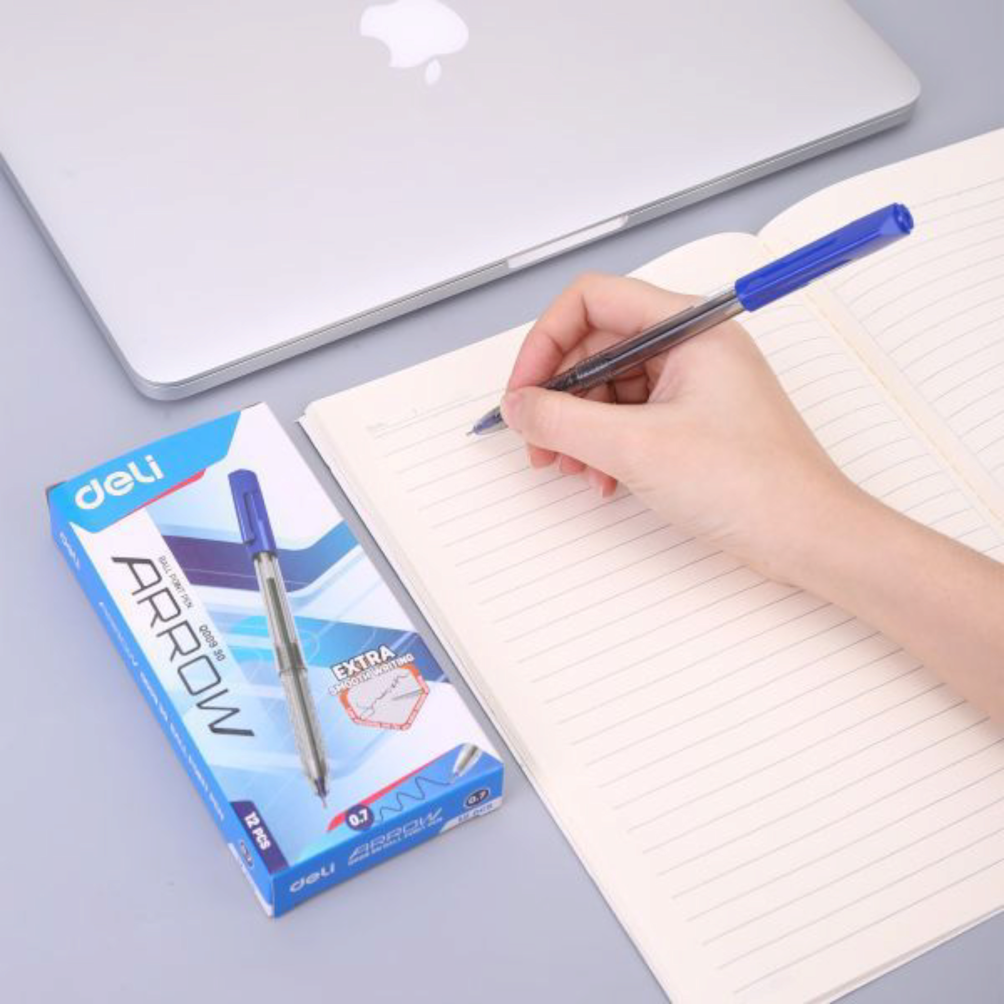 Deli Ball Point Pen Mini tip 0.7mm Blue