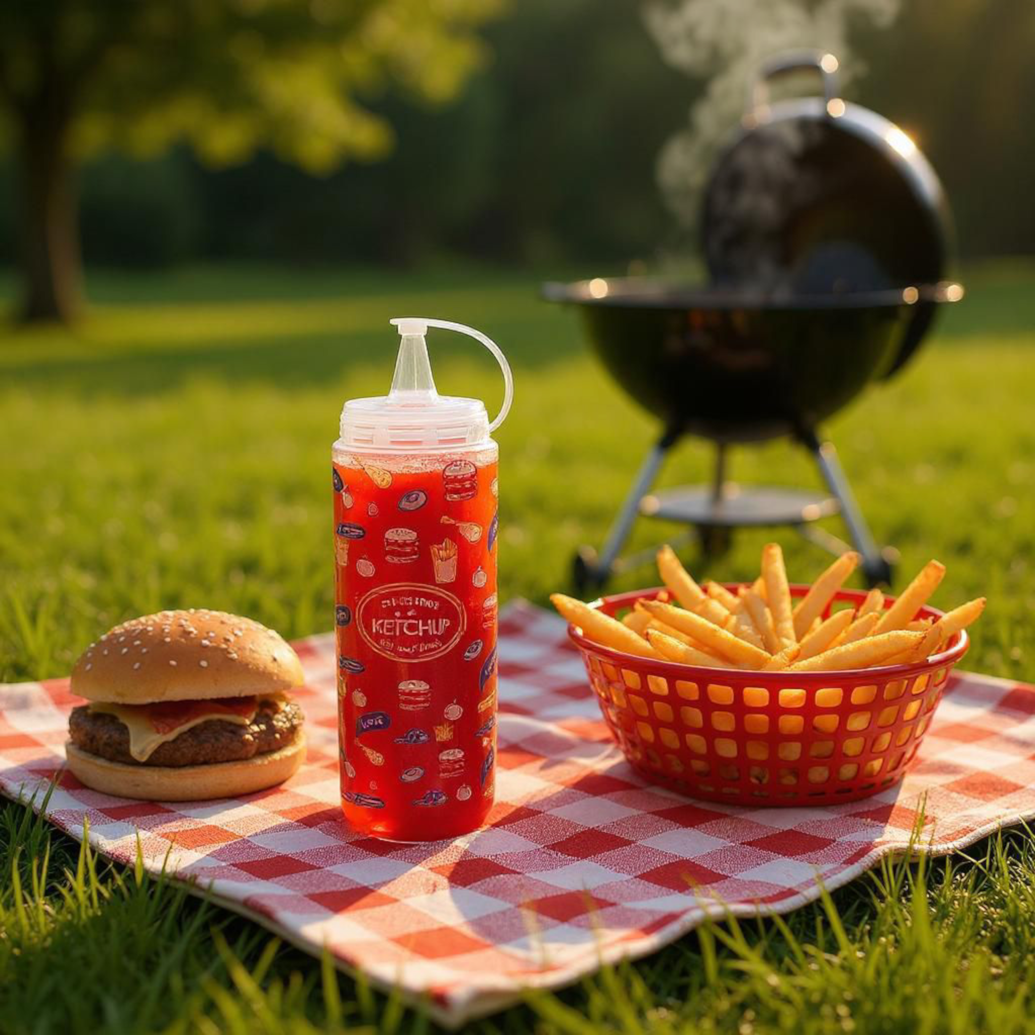 Titiz Squeeze Chef Sauce Bottle Plastic 700ml AP-9467