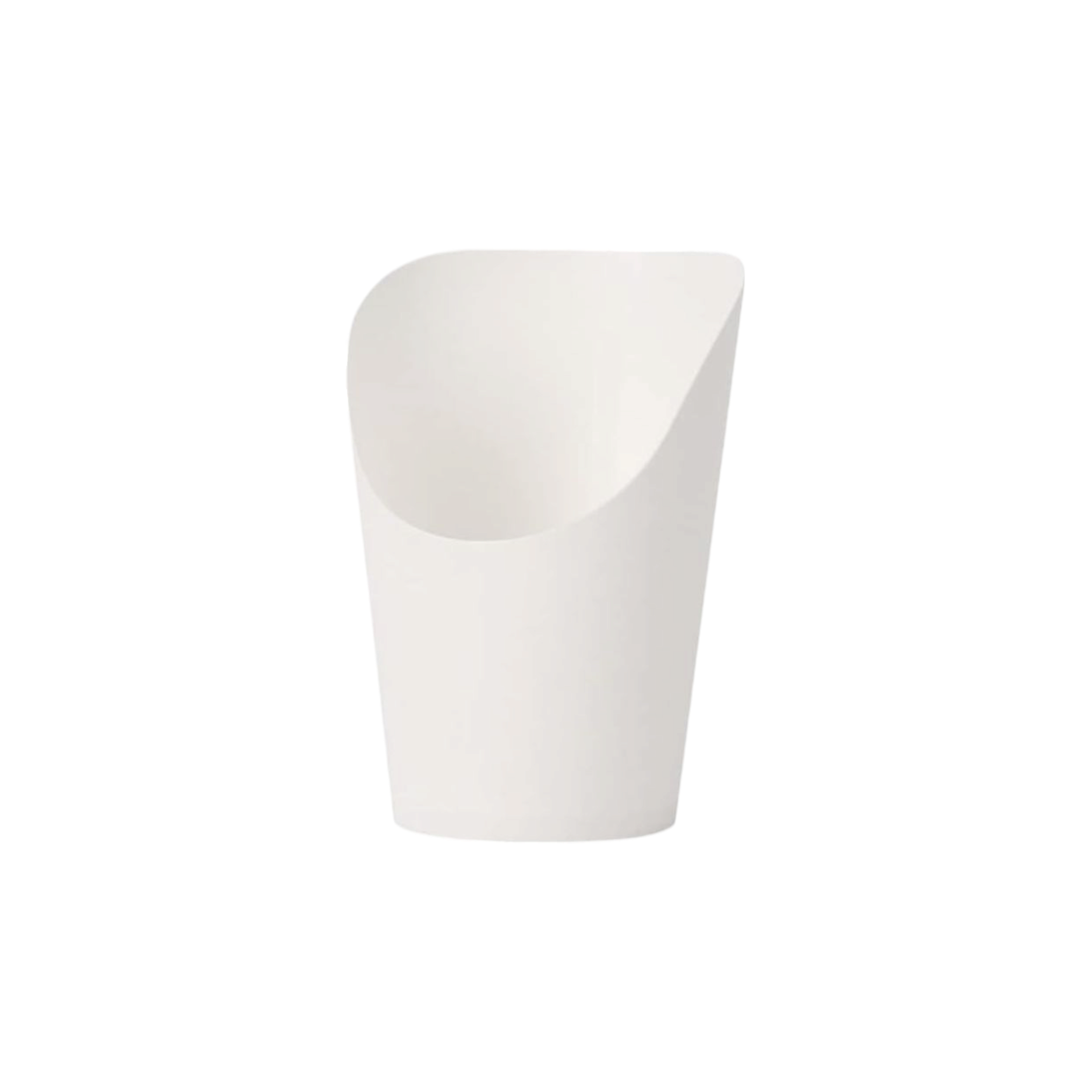 Disposable Kraft French Fries Takeaway Cups White 10pack