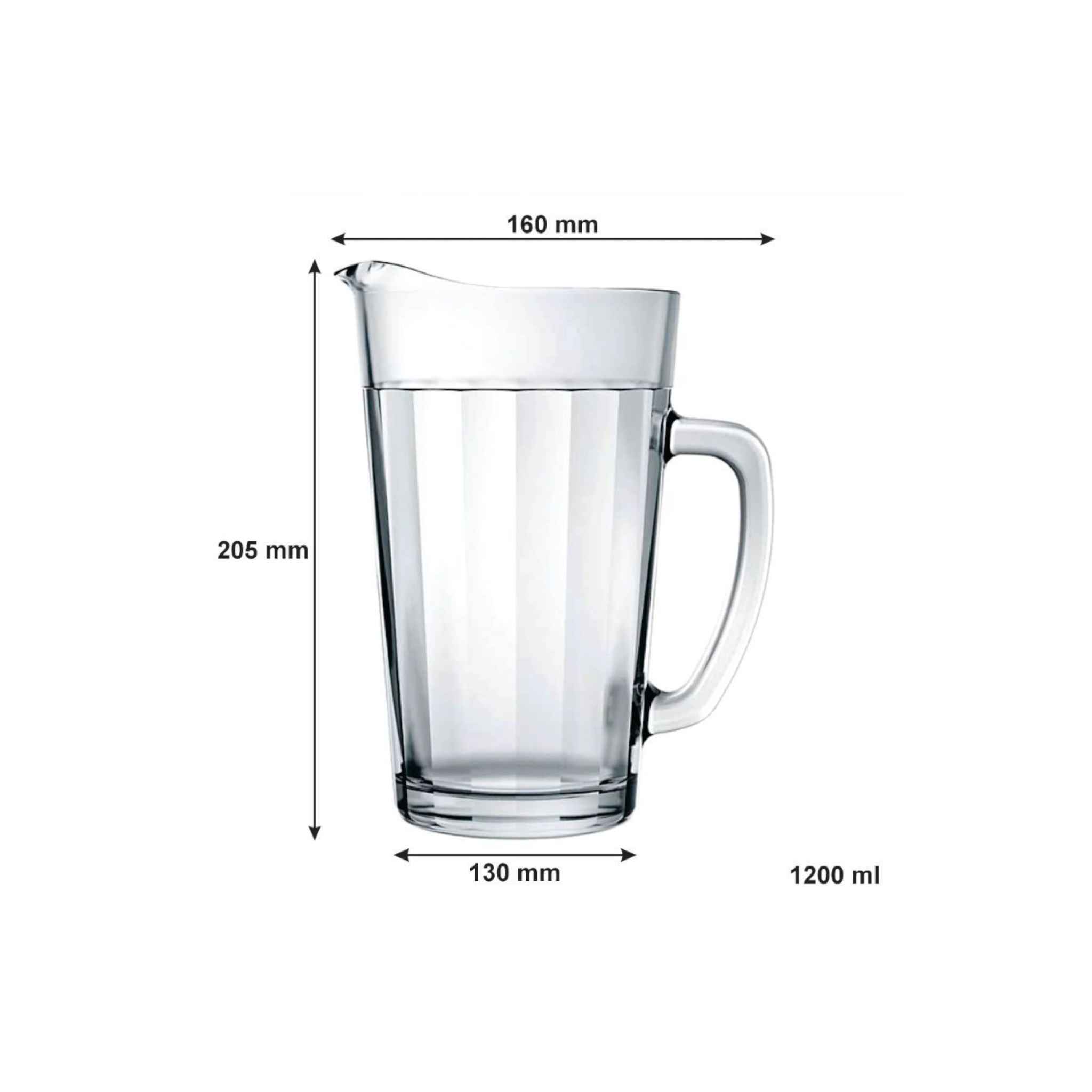 Nadir Americano Glass Jug 1.2L