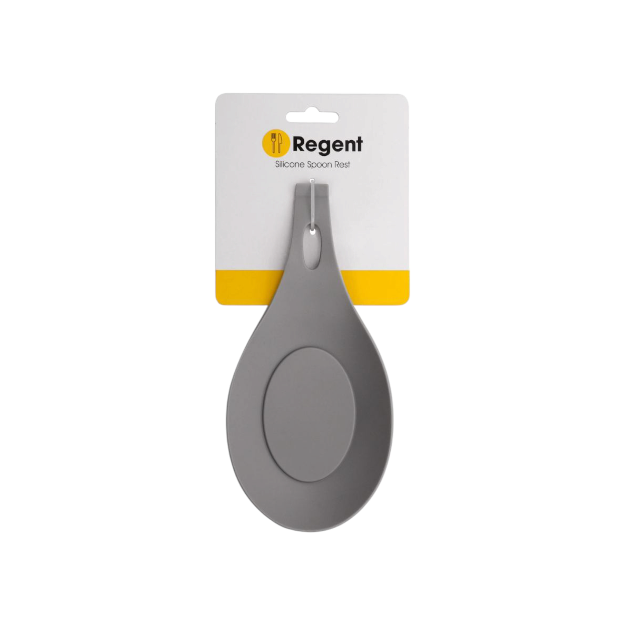 Regent Kitchen Silicone Spoon Rest Grey 200x95x16mm