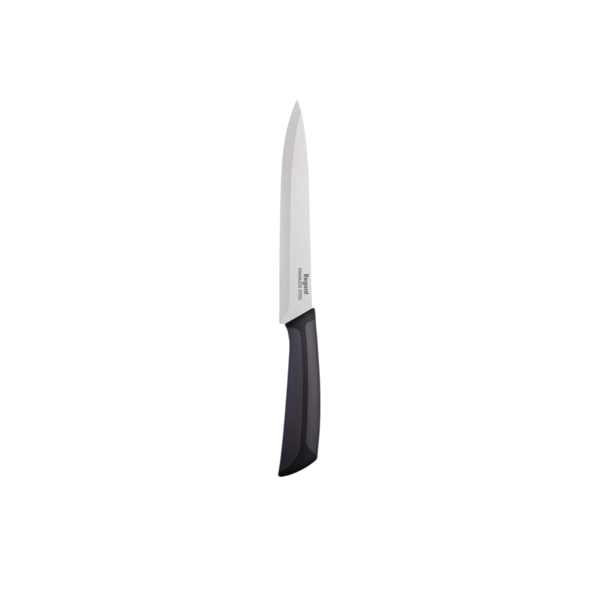 Regent Kitchen Premium Carving Knife with Black and Grey Handle 320x30mm