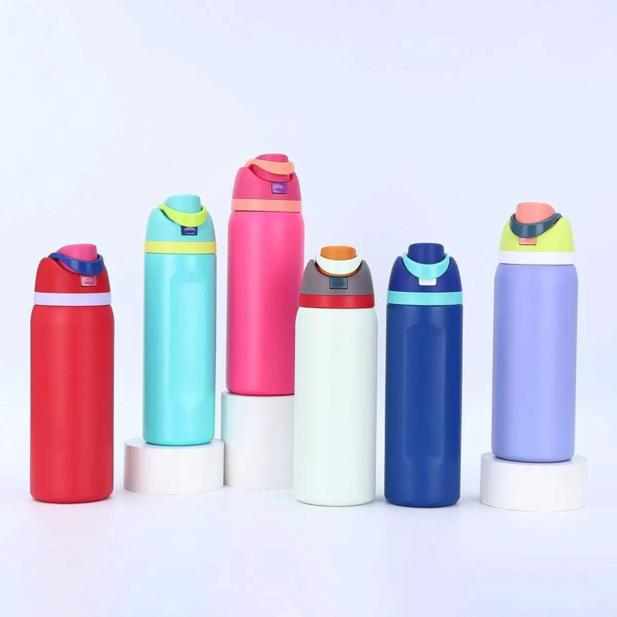 960ml Aqua Stainless Steel Double-Layer Insulated Water Bottle -1pc