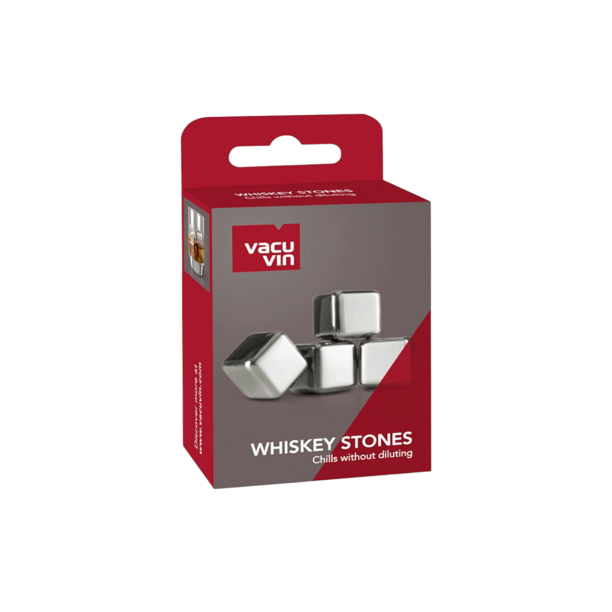 Vacu Vin Whisky Chilling Stones Stainless Steel 40191