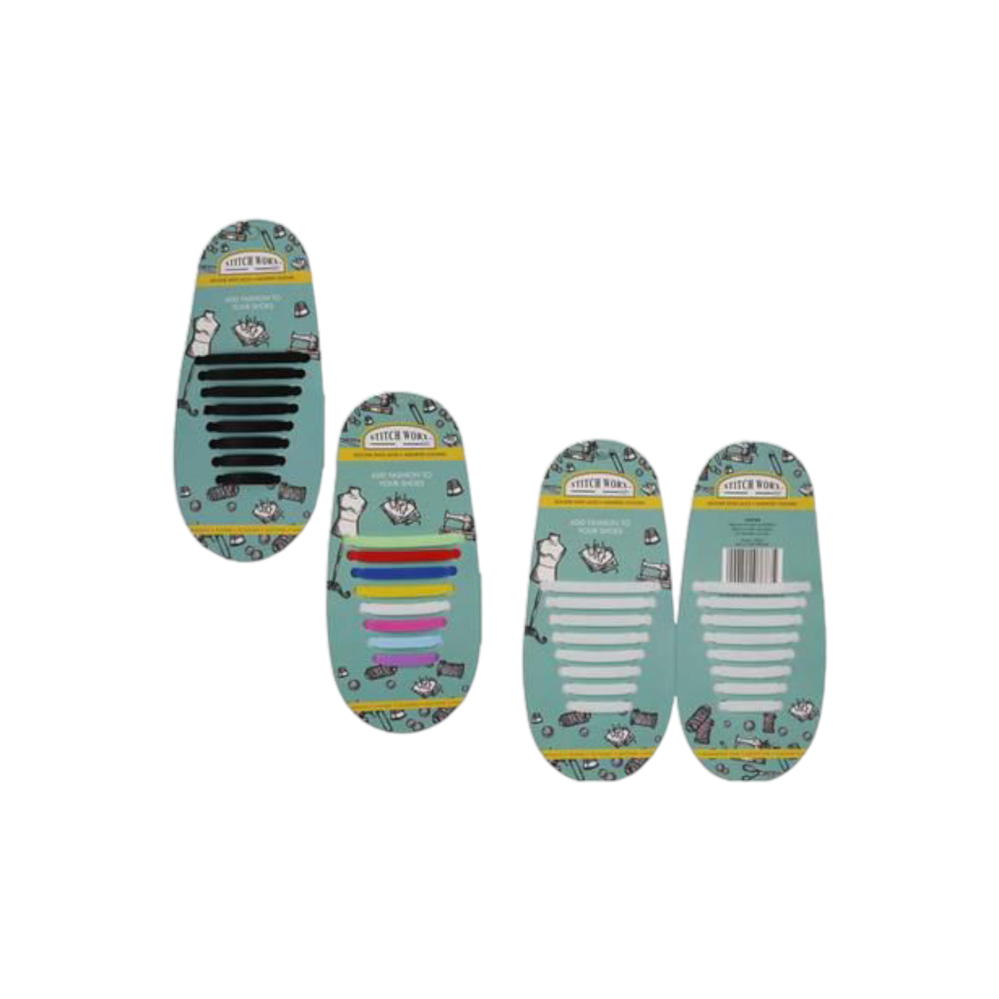 Haberdashery Shoe Laces Silicone 1 Pair