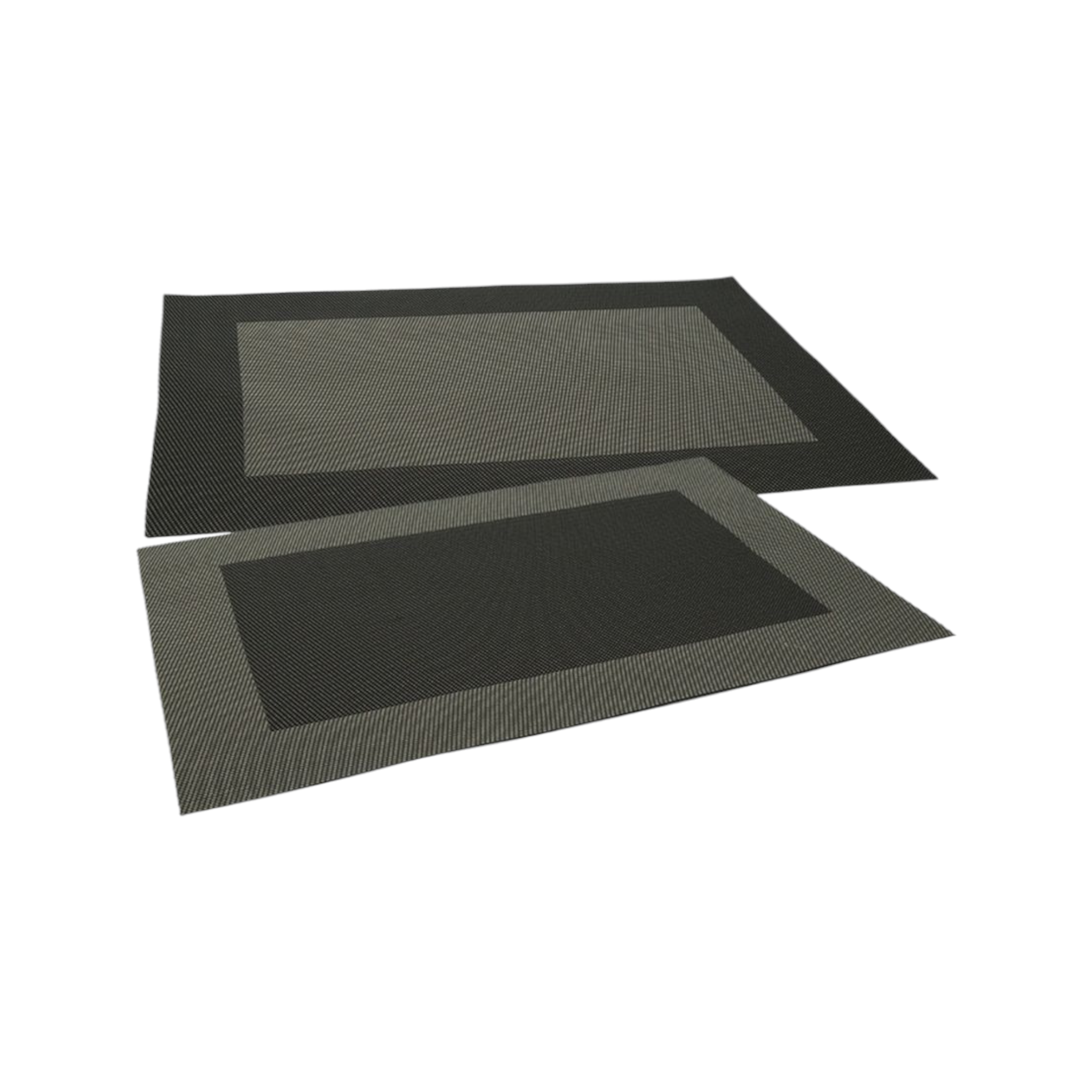 Regent Place Mats Woven PVC Brown with Border 300x450mm