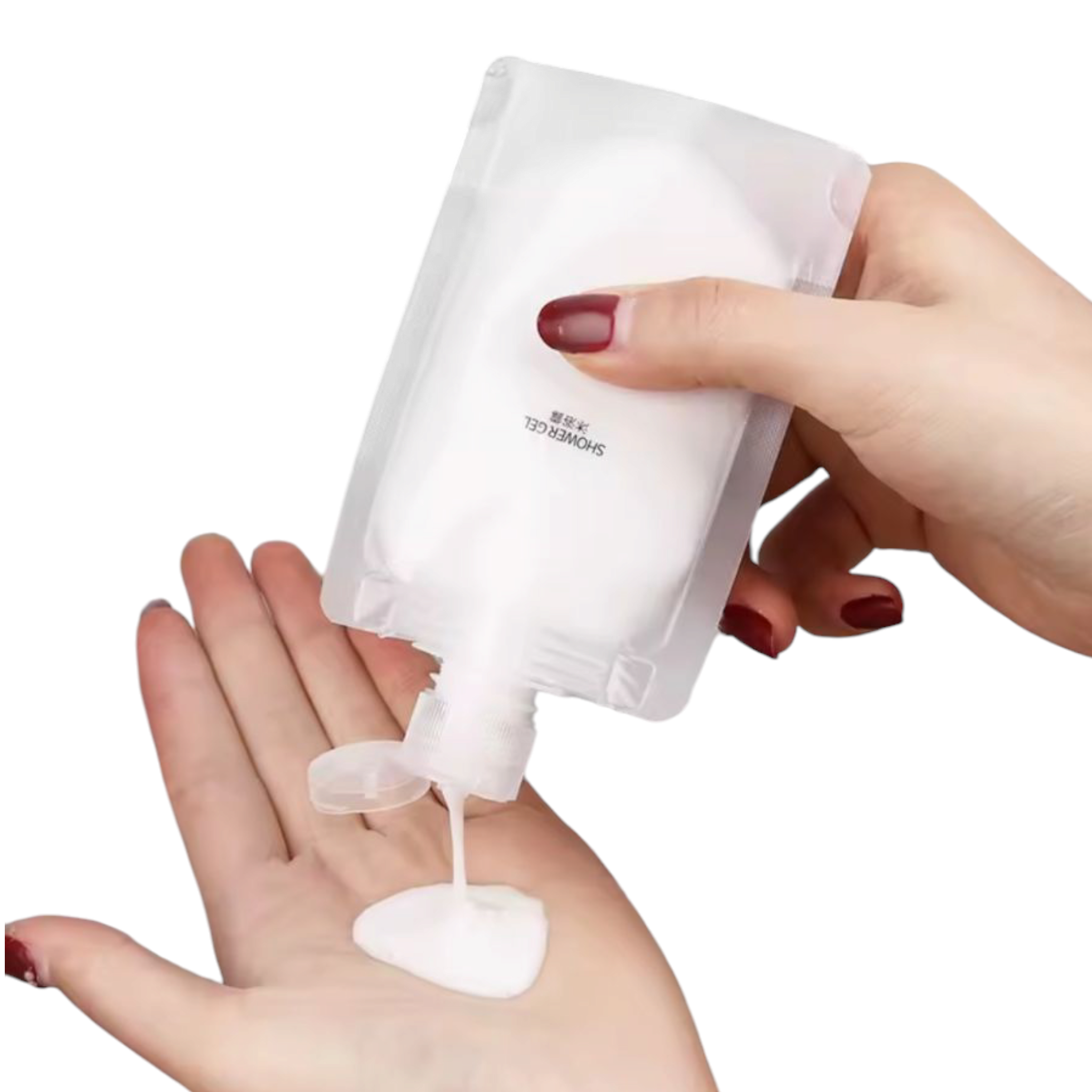 Food Grade Travel Cosmetic Lotion Shampoo Liquid Pouch Bag Sub-Packaging Clear