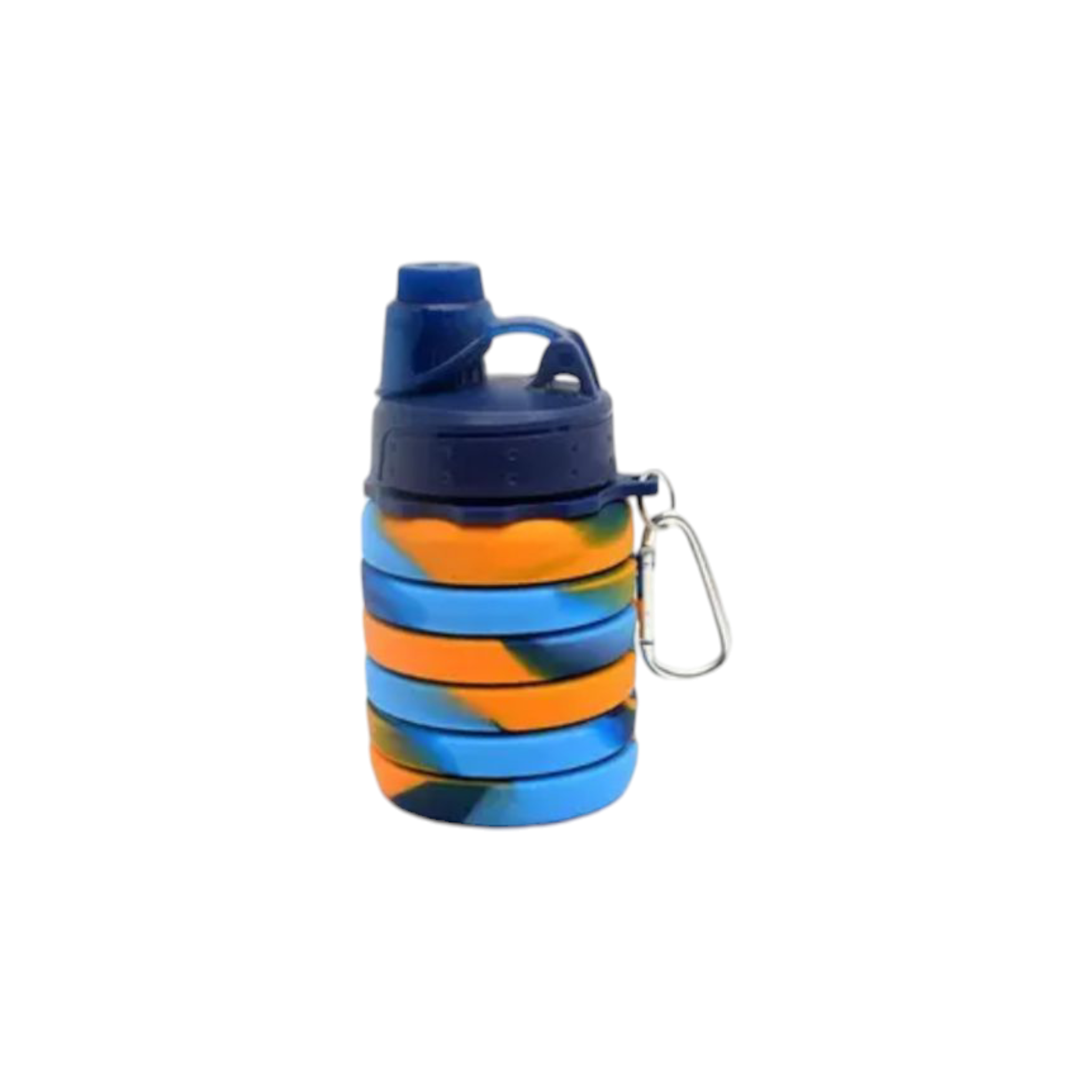 Silicone Collapsible Adjustable Water Drinking Bottle 13.5x7cm