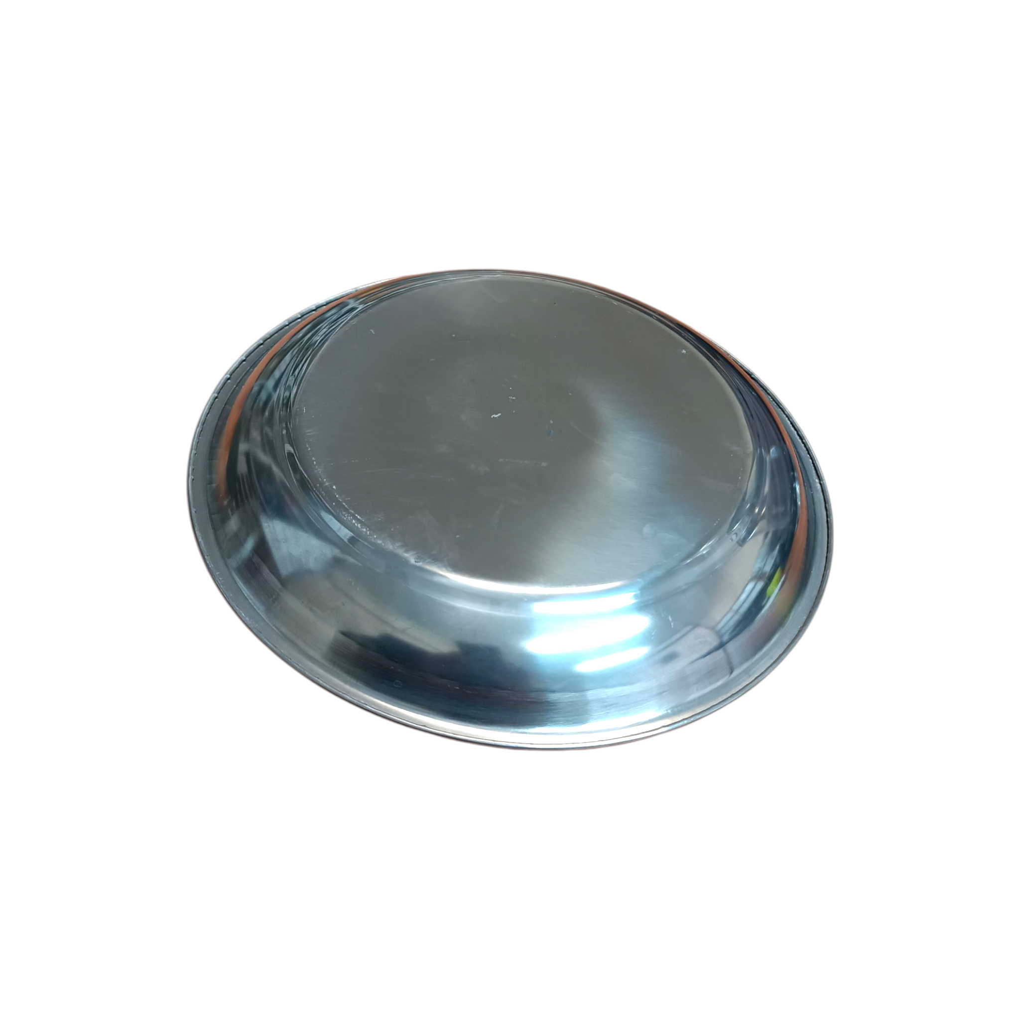 Dinner Plate 25cm Stainless Steel - Cafeteria Feeding Plate