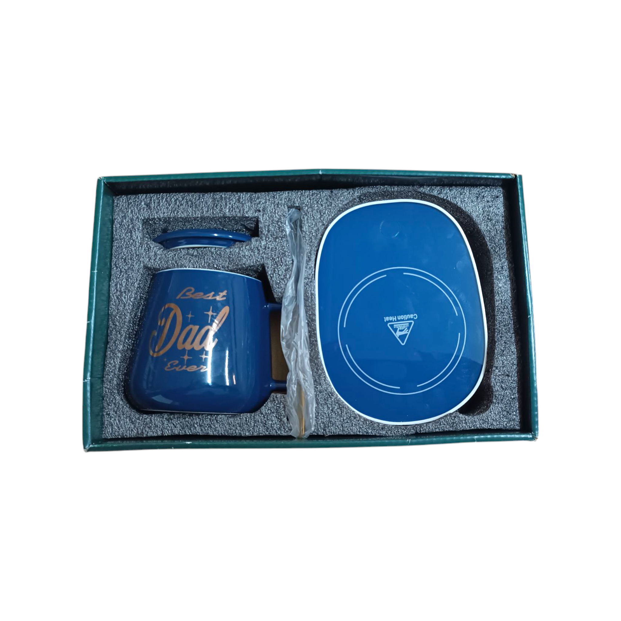 Smart Ceramic Thermostatic Coffee with lid and Spoon Gift Set Dad