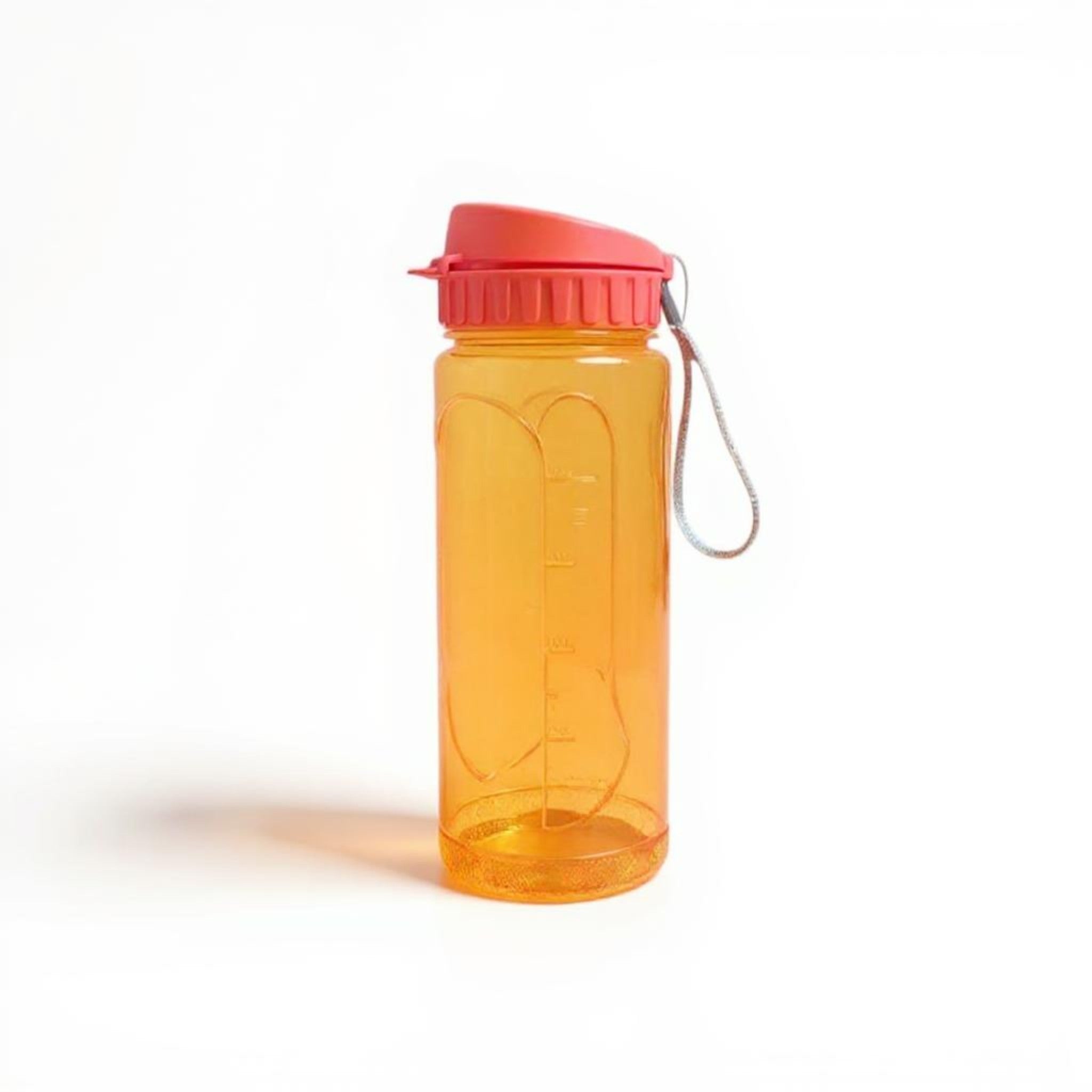Nu Ware Plastic Water Bottle with Flip Cap Round Base