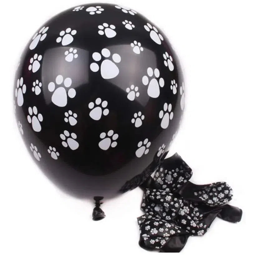 Paw Print Balloons PET Birthday Balloon Decoration 30cm 6pcs