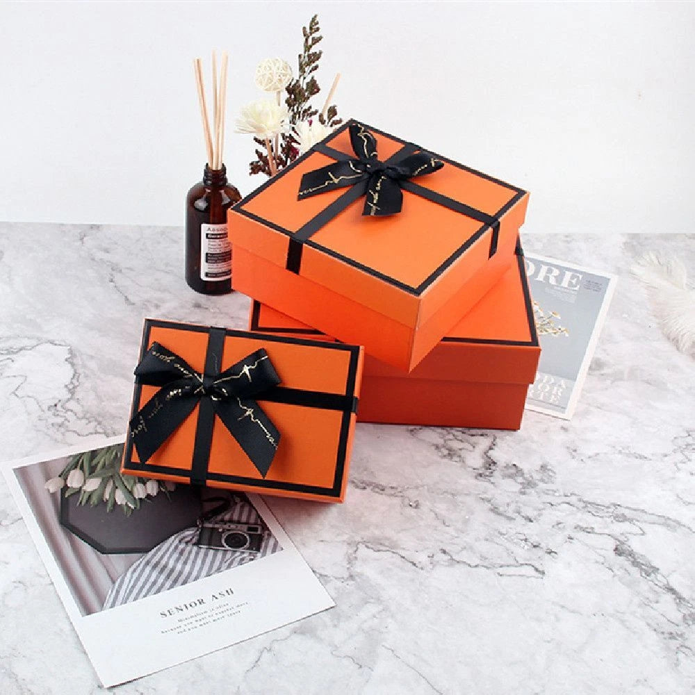Nested Luxury Bow Gift Box 3pc Set