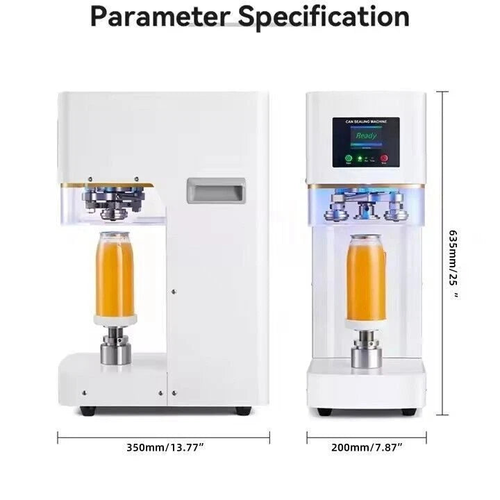 Automatic Can Sealing Machine Non Rotary - for Food Grade Plastic Drinking Clear Can Bottle
