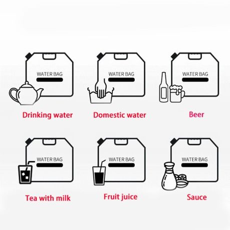 Stand-Up Beverage Carry Pouch Bag Clear 2.5L Food Grade Clear with Side Spout 21x26+10cm