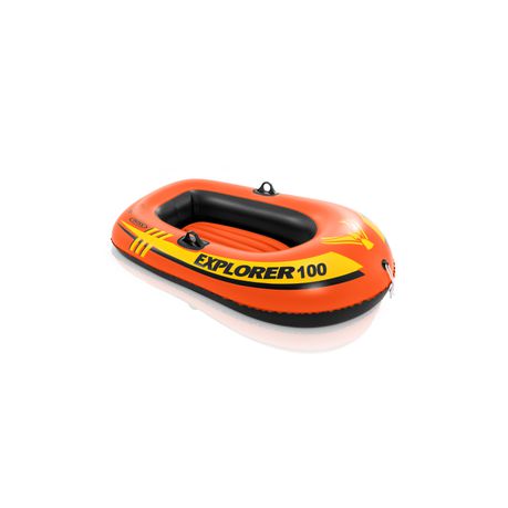 Intex Boat Explorer 100 1-Person Boat - Orange 147x84x36cm