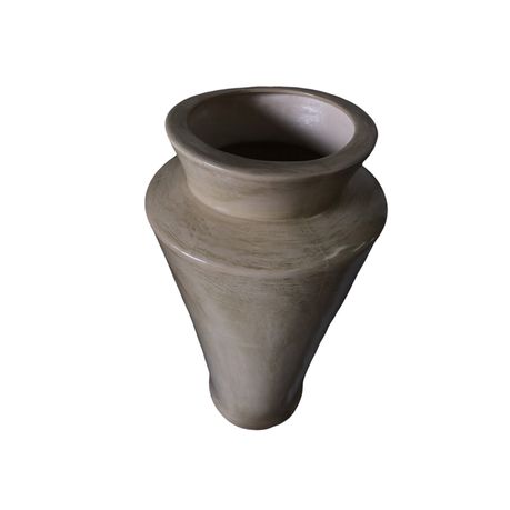 Vase Flared Top Urn Metallic 52cm None