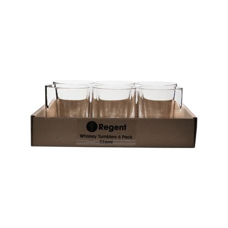 Regent Glass Tumbler 335ml Whisky 6pack 10403