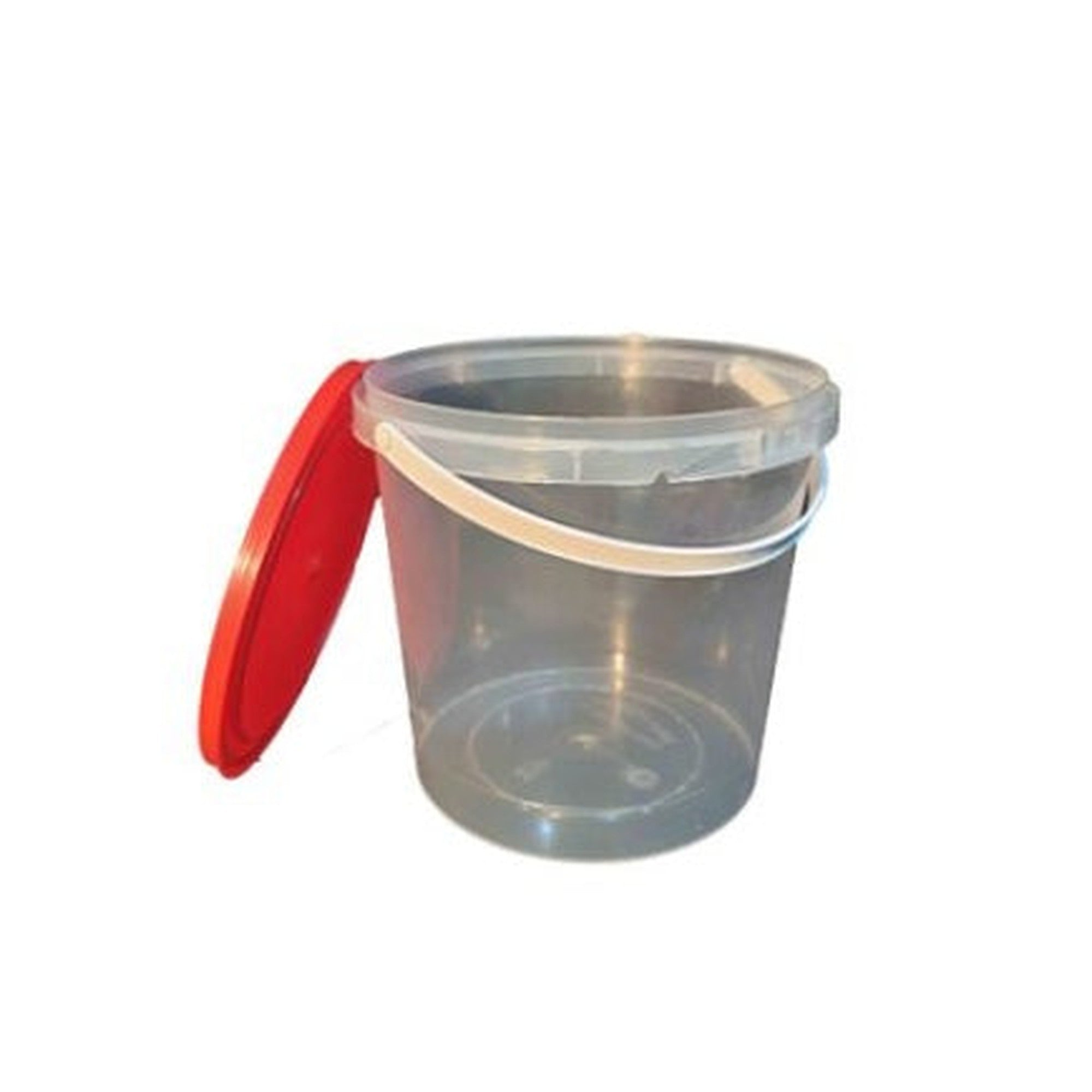 9L Bucket Tamper Proof with Lid - Atchar Container Transparent