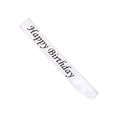 Happy Birthday Sash Print Decal