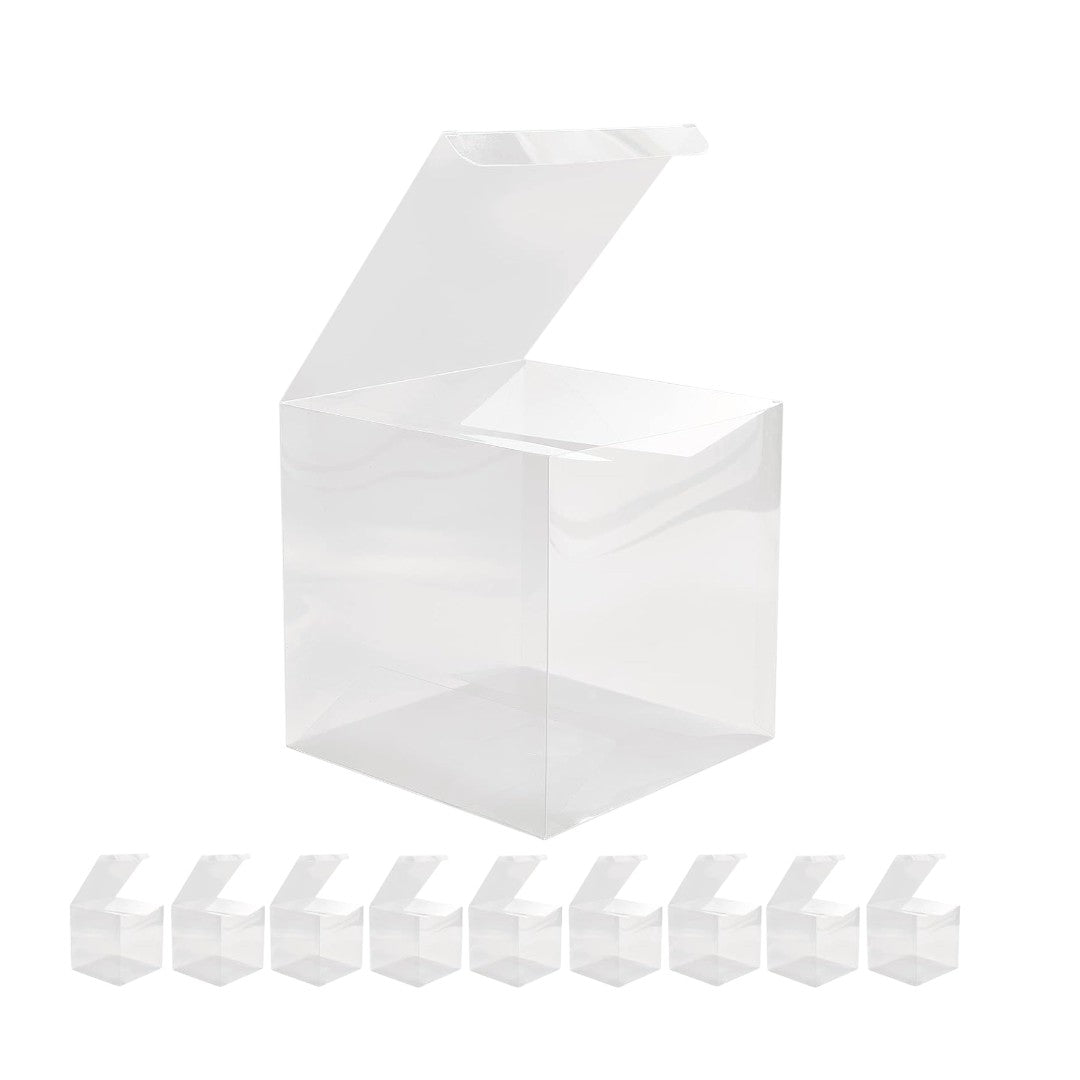 PVC Gift Boxes Transparent Open 1-Side 12pack