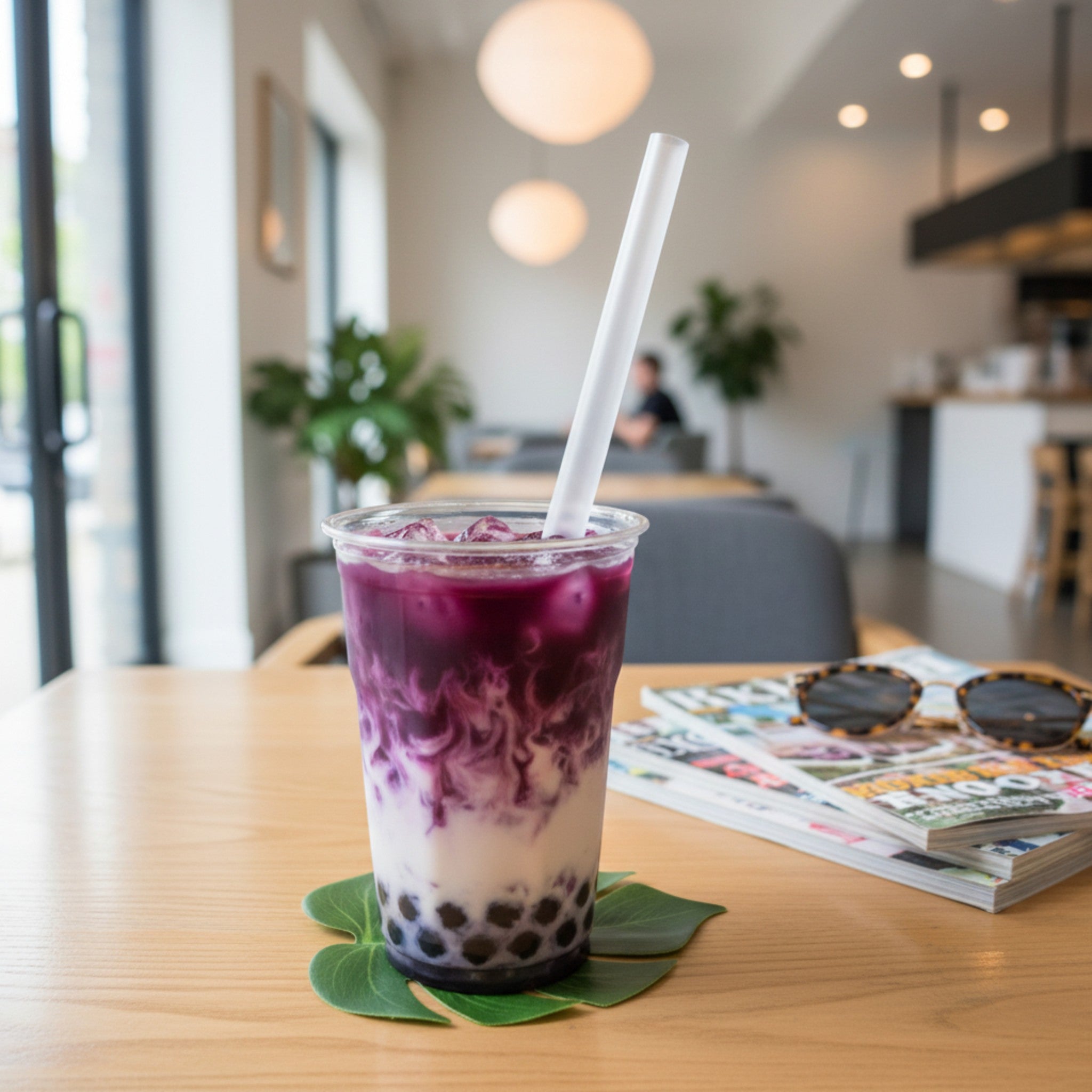 Reusable Boba Drinking Straw 12mm – Eco-Friendly Thick Plastic 1pc