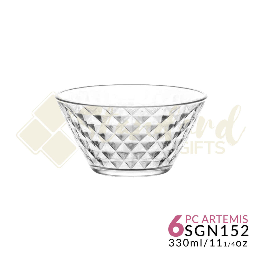 LAV Artemis Glass Ice Cream Dessert Bowl 330ml 6Pack SGN152
