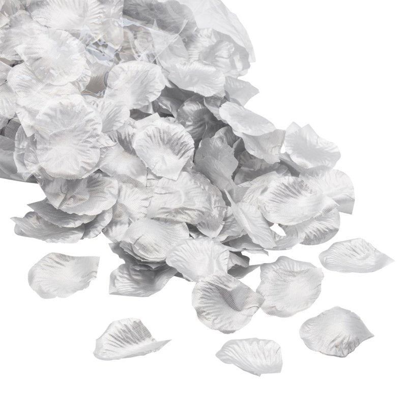 Artificial Silver Rose Petals 150pcs A0094