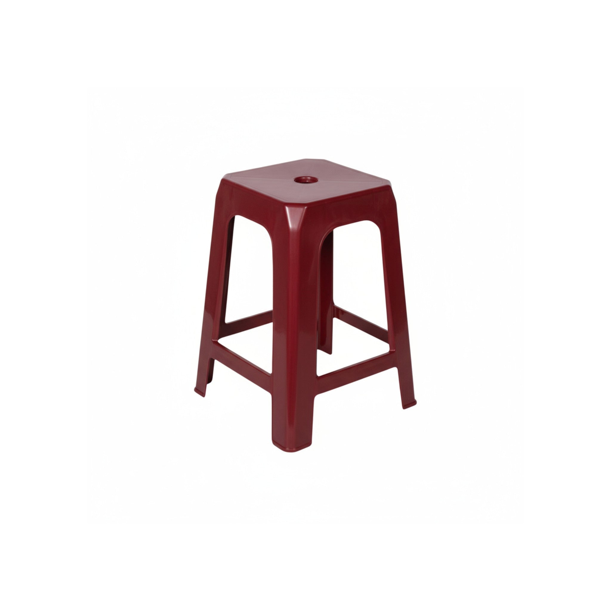 Eco-Friendly Recycled Plastic Stool, 47 x 25.5 x 25.5 cm