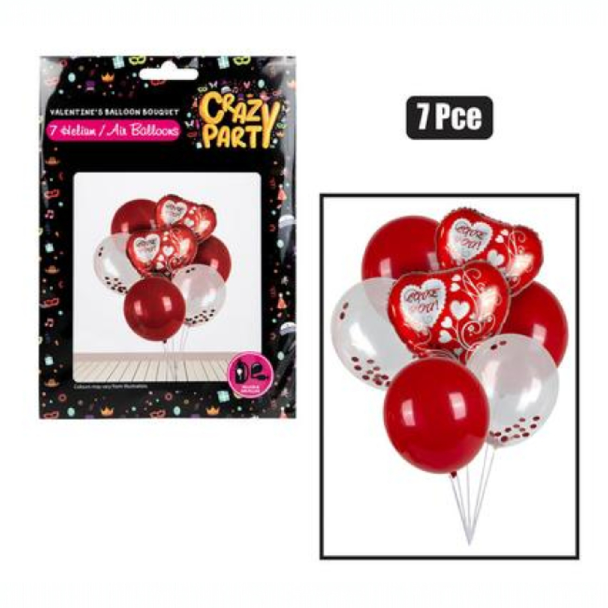 Helium Bouquet Balloon 7pcs