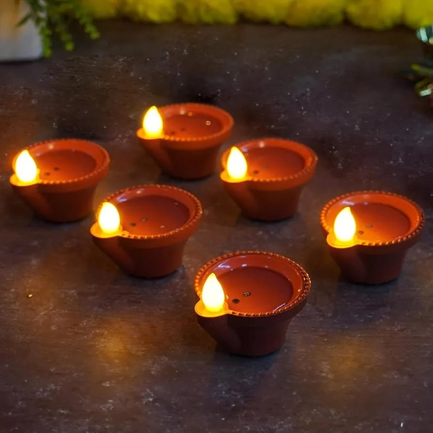 Diwali Water Sensor LED Candle Light 6x3cm