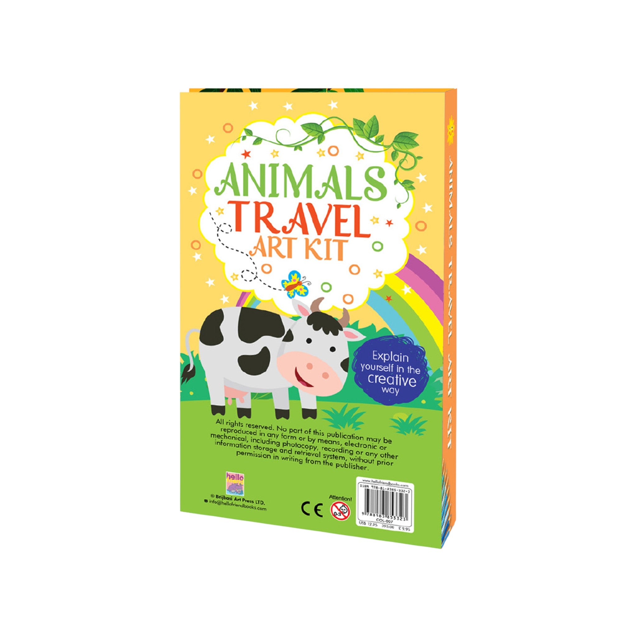 Animal Travel Coloring Activity Book with Coloured Pencils