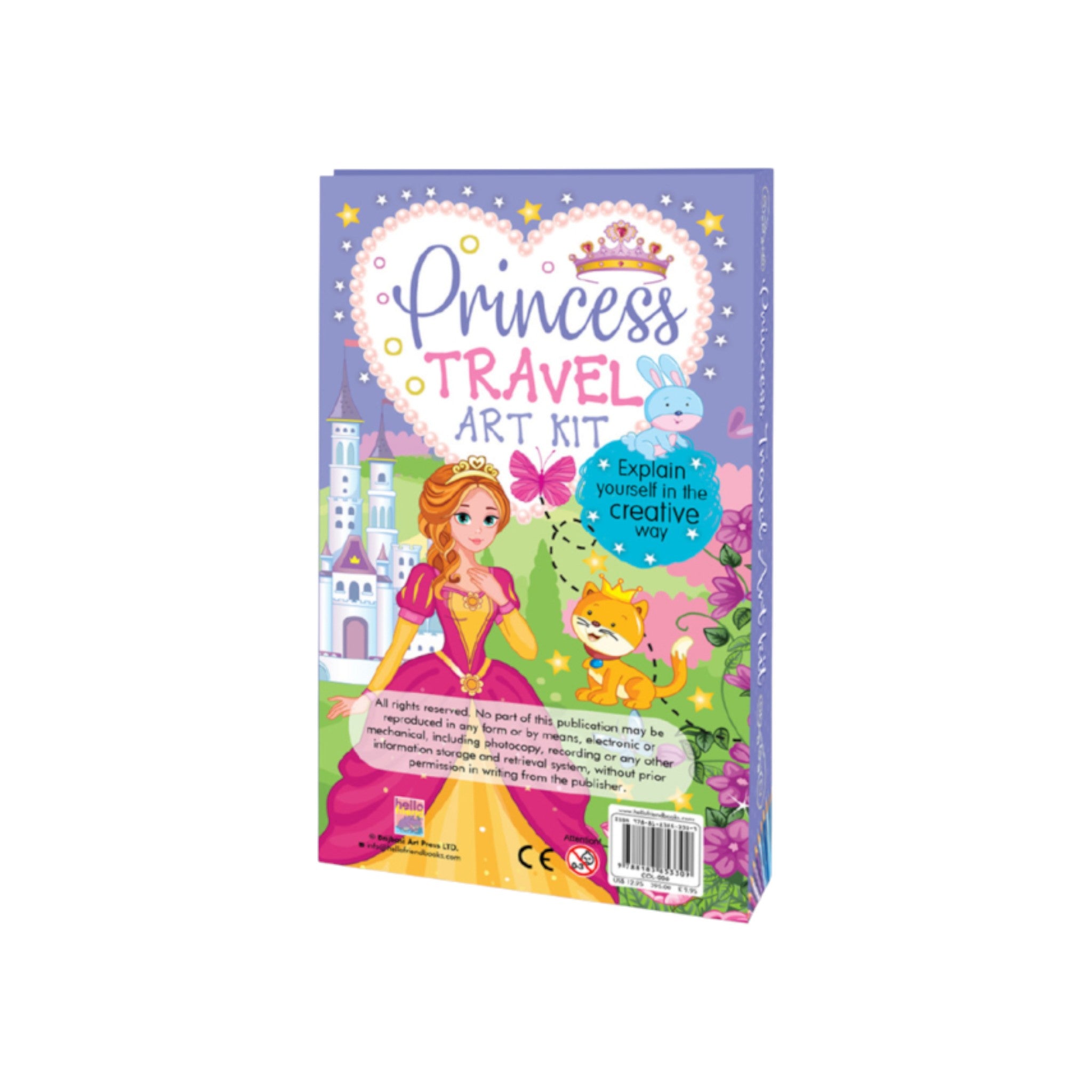 Princess Travel Coloring Activity Book with Coloured Pencils