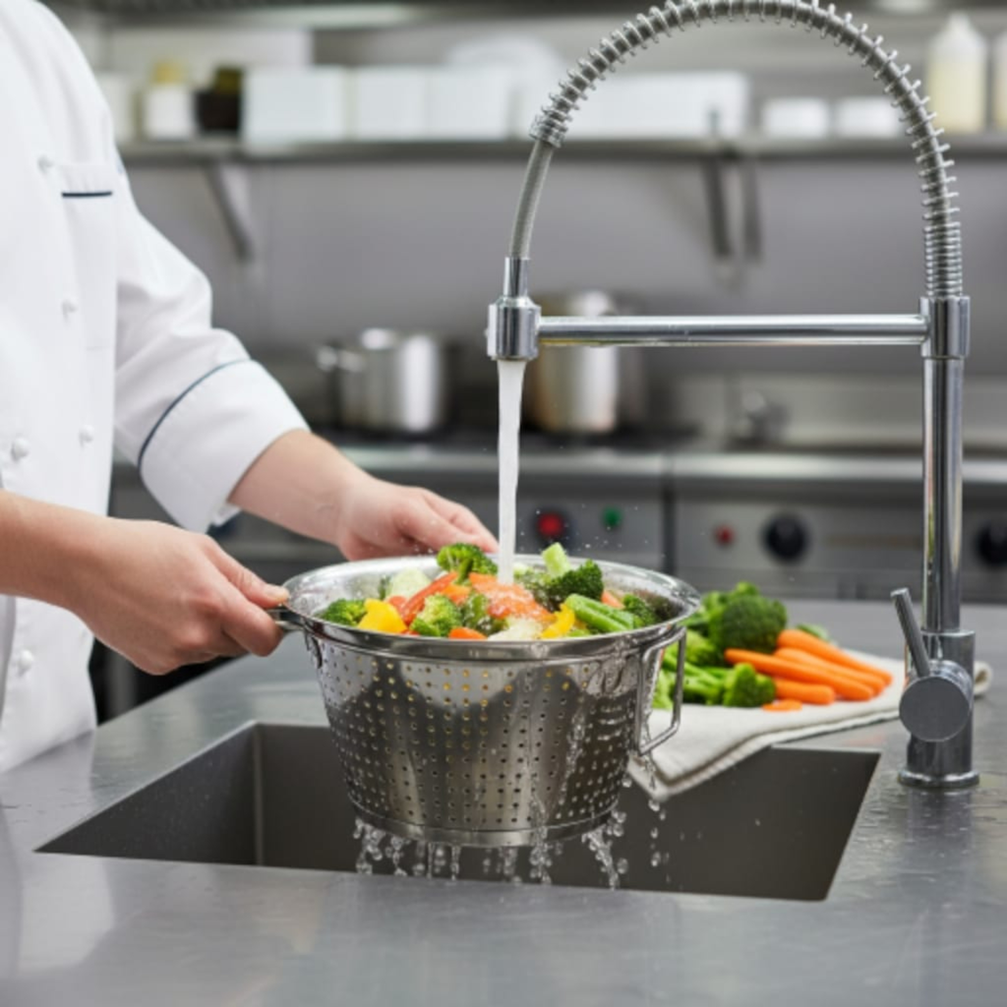 Stainless Steel Colander with Handle 45cm