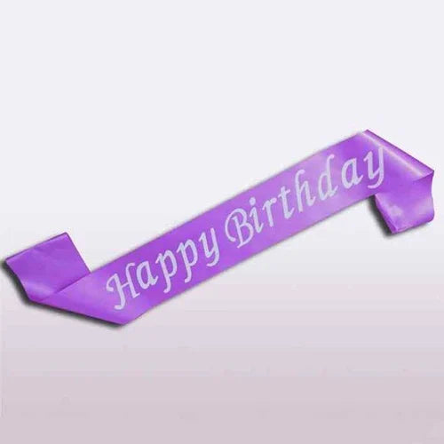Happy Birthday Sash Print Decal