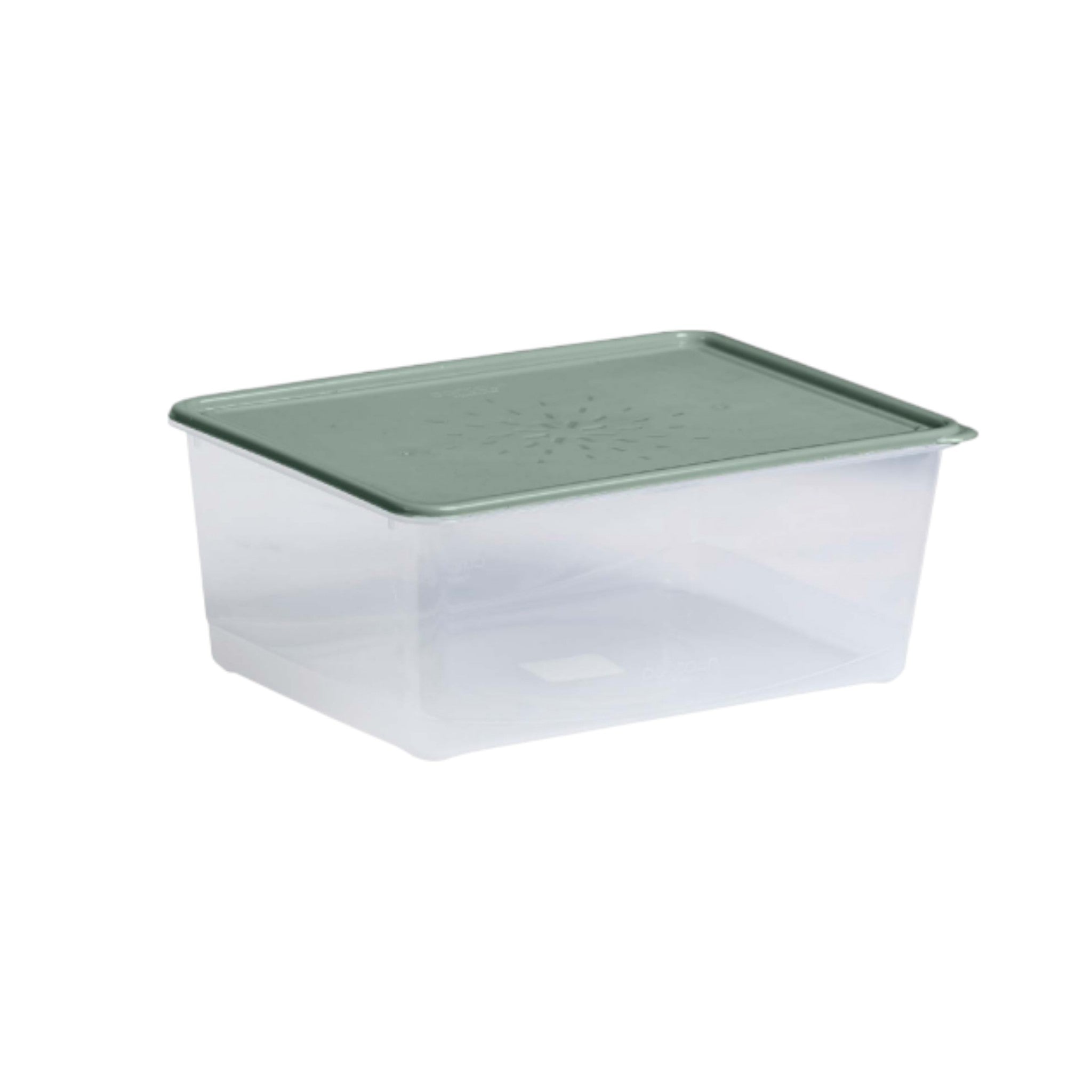 Contour Housewares 3L Food Storage Rectangular Container Clear with Color Lid