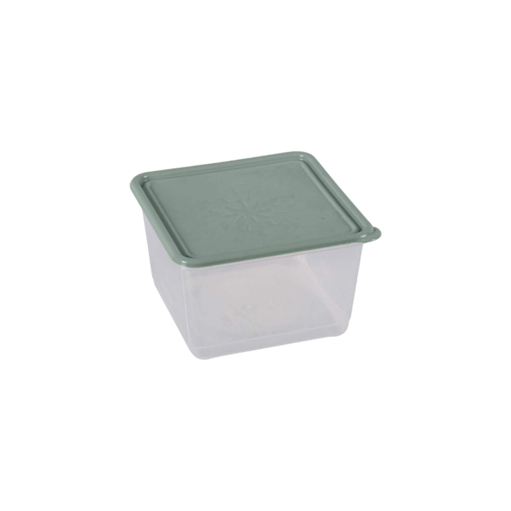 Contour Housewares 1.3L Food Storage Square Container Clear with Color Lid