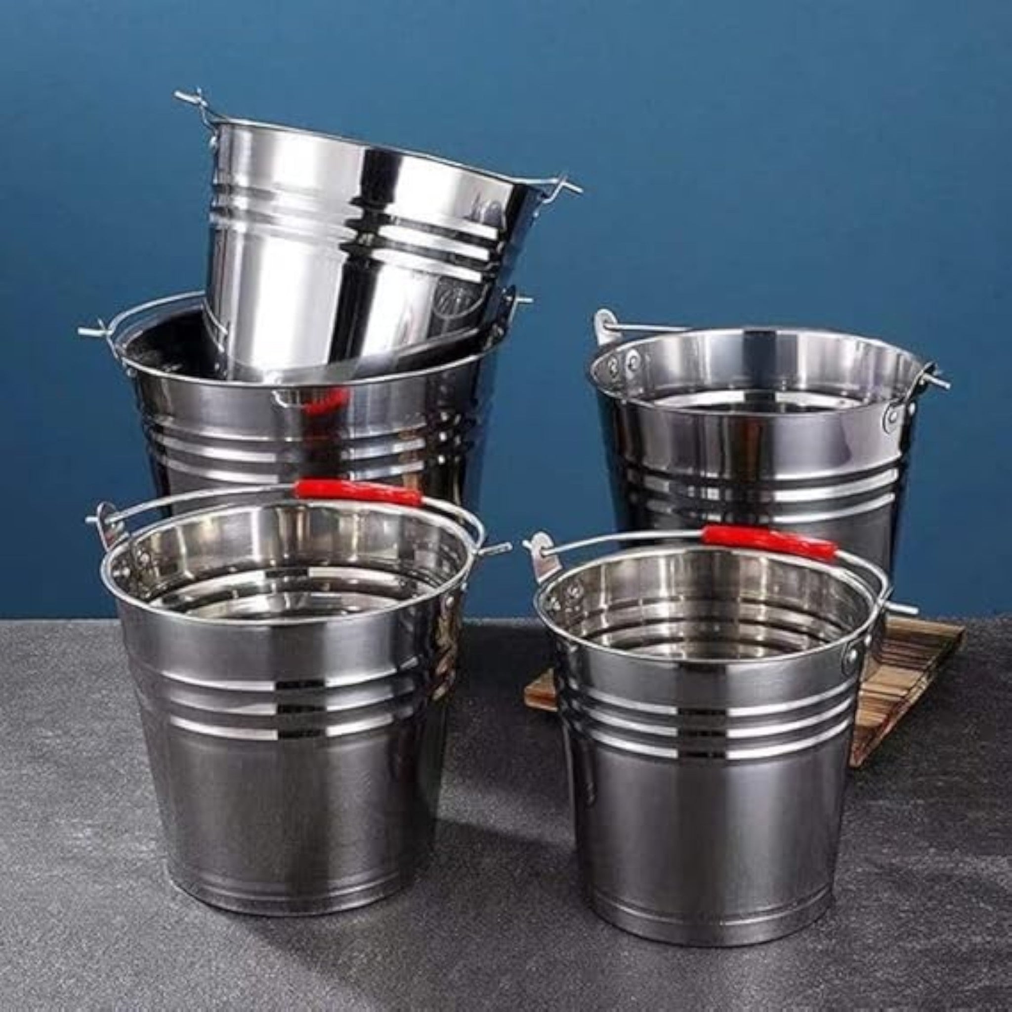 8L Bucket Stainless Steel 26cm