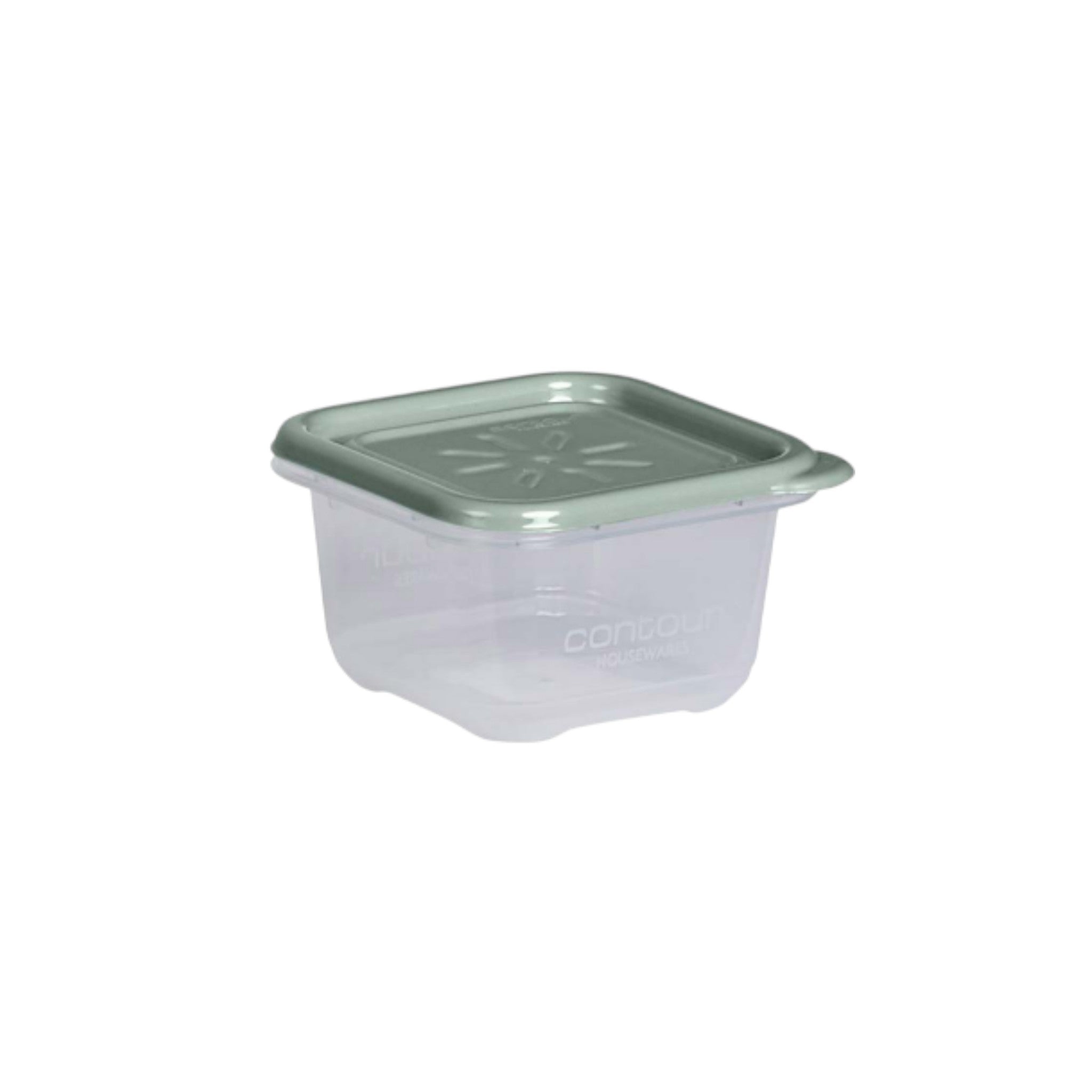 Plastic Contour 120ml Square Clear