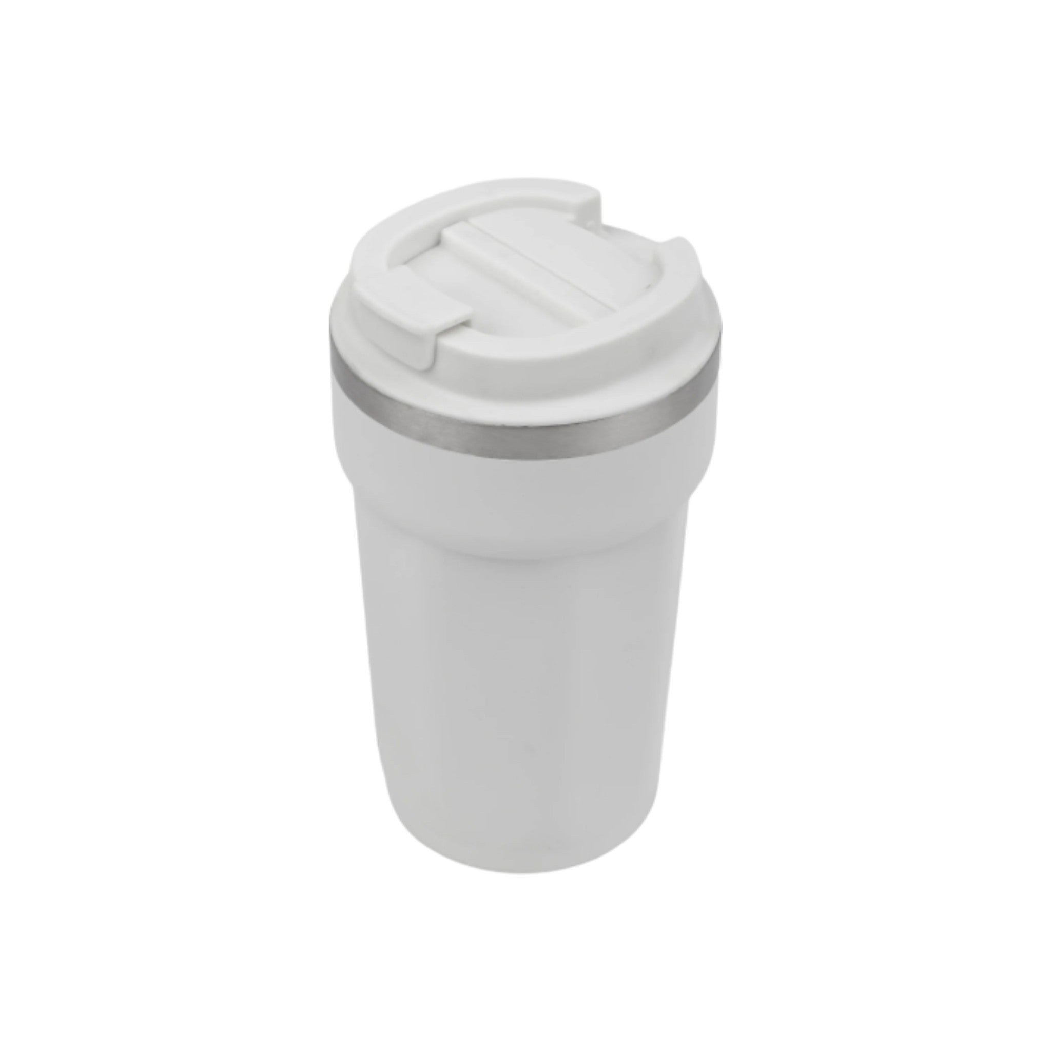 Regent Double Wall Stainless Steel Travel Mug White 510ml