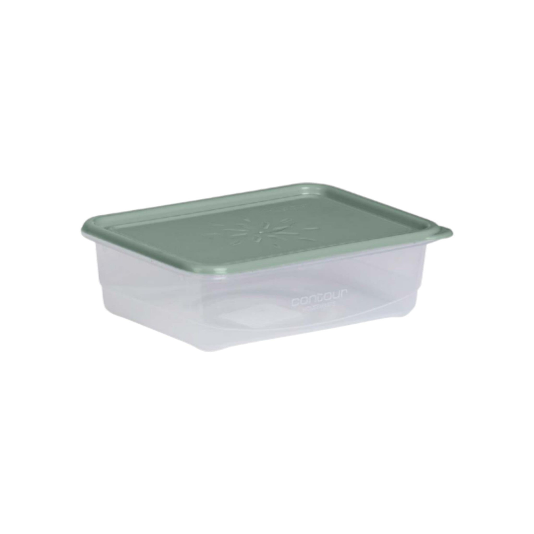 Contour Housewares 425ml Food Storage Rectangular Container Clear with Color Lid