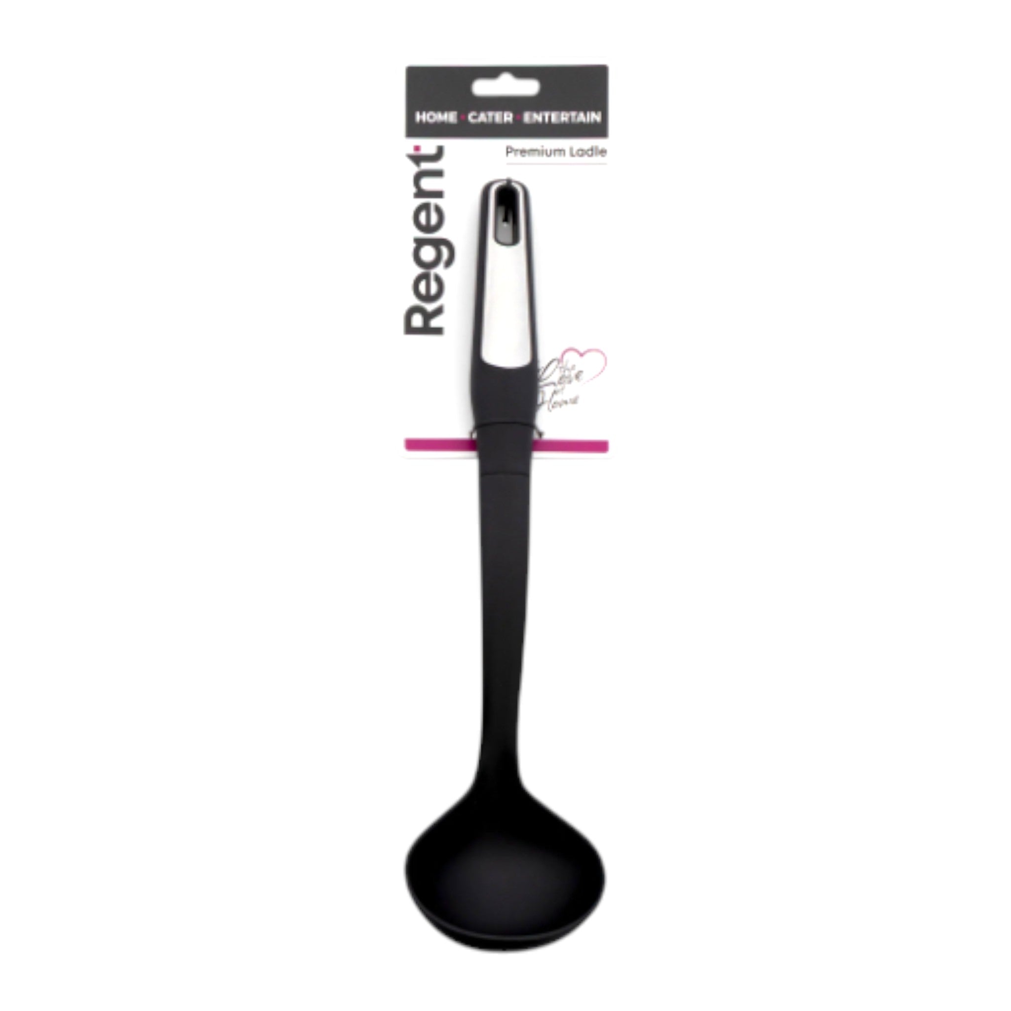 Regent Premium Ladle Black Nylon with PP+SS Handle