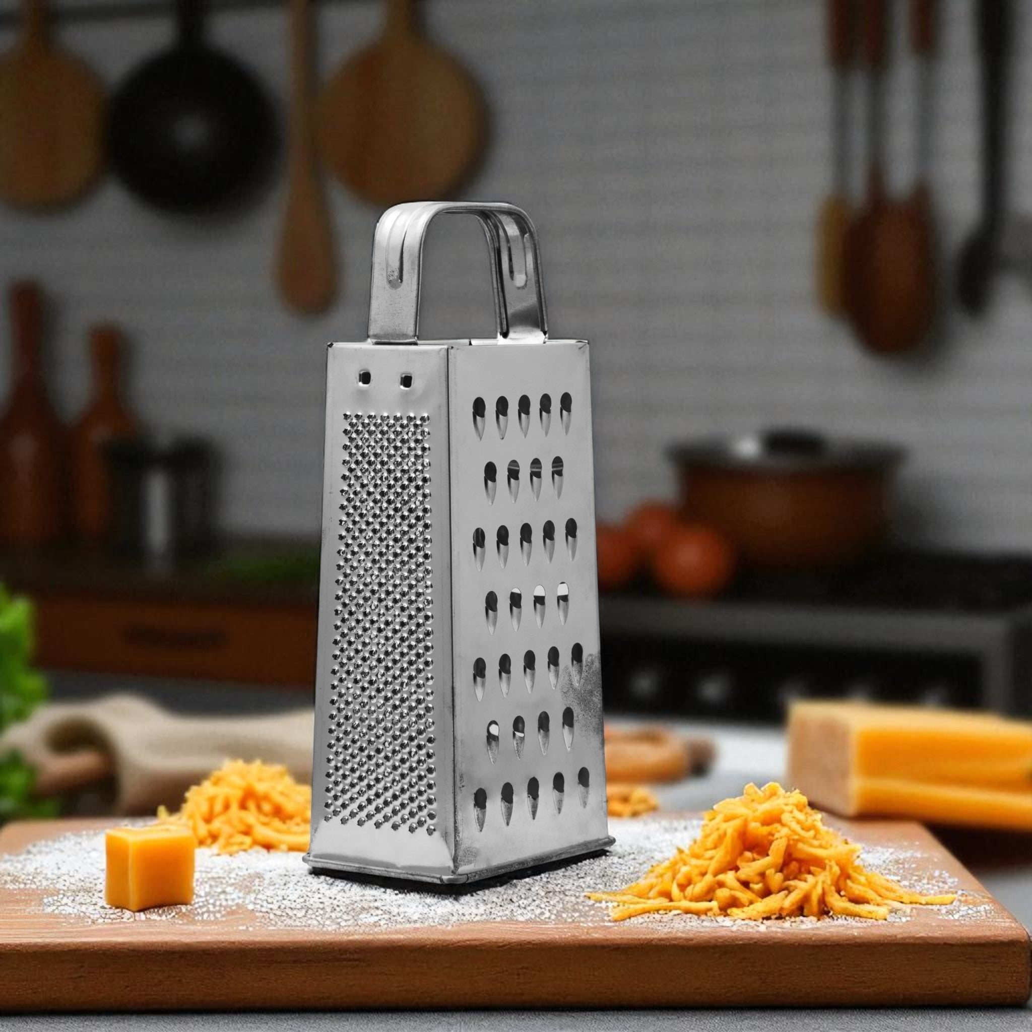 Regent Kitchen Grater 4-Side Chrome Plated 12401