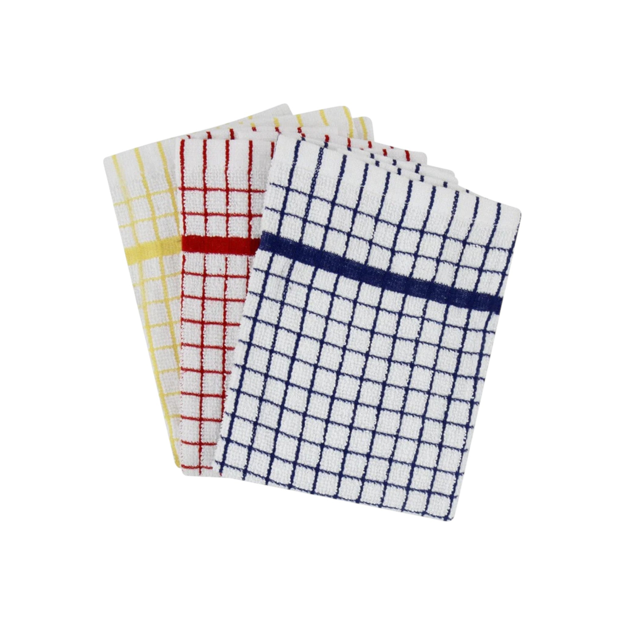 Dish Cloth Terry Check 38x65cm 1pc