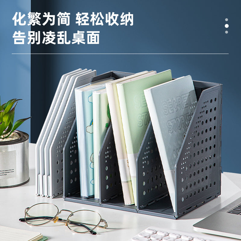 Deli A5 Magazine Holder 200x150x180mm Light Grey