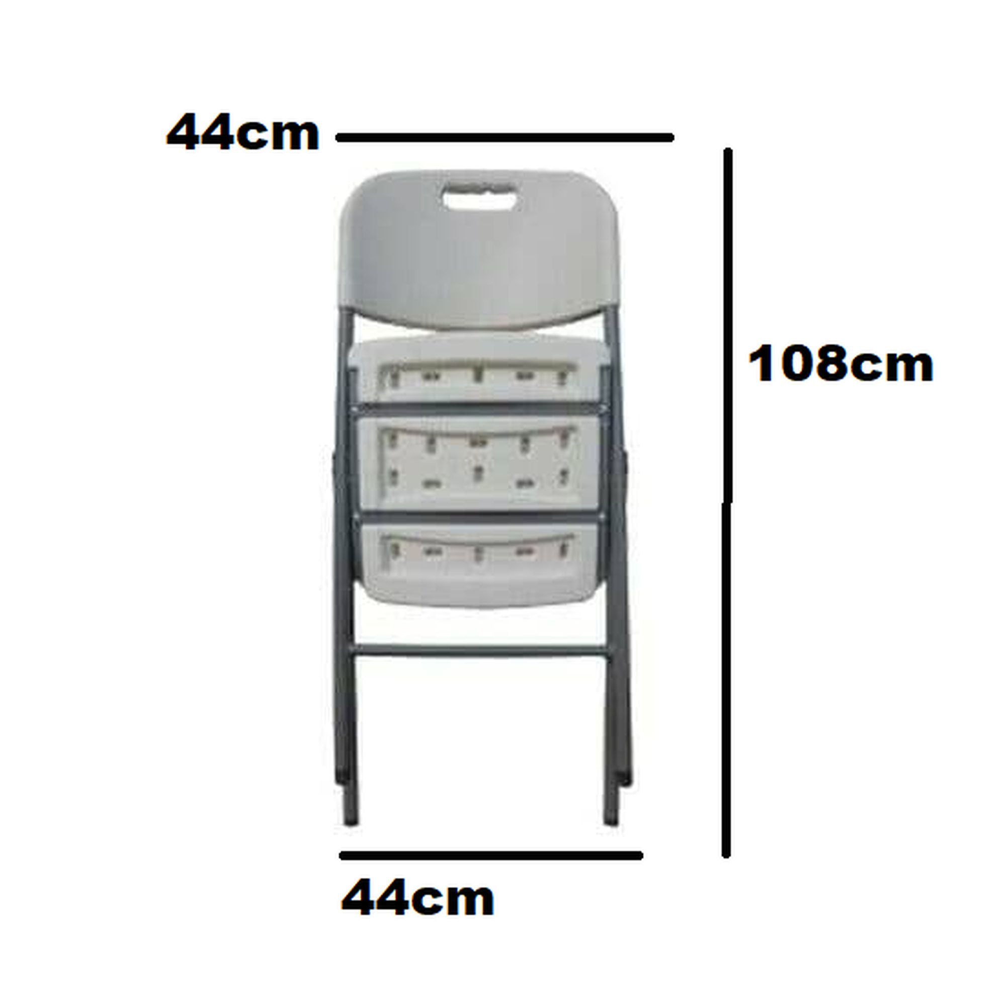 Folding Catering Chair White Heavy Duty